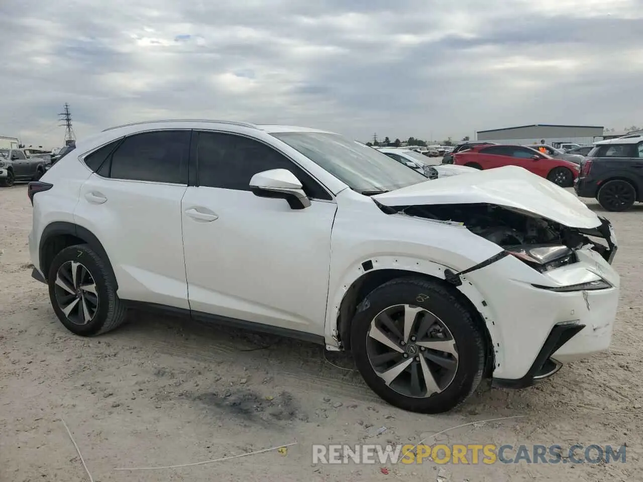 4 fotografías del automóvil dañado JTJGARBZXM5035095 LEXUS NX 2021