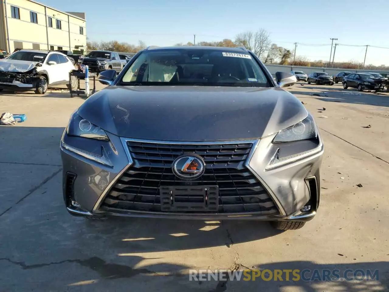 5 fotografías del automóvil dañado JTJGARDZ2M2249271 LEXUS NX 2021