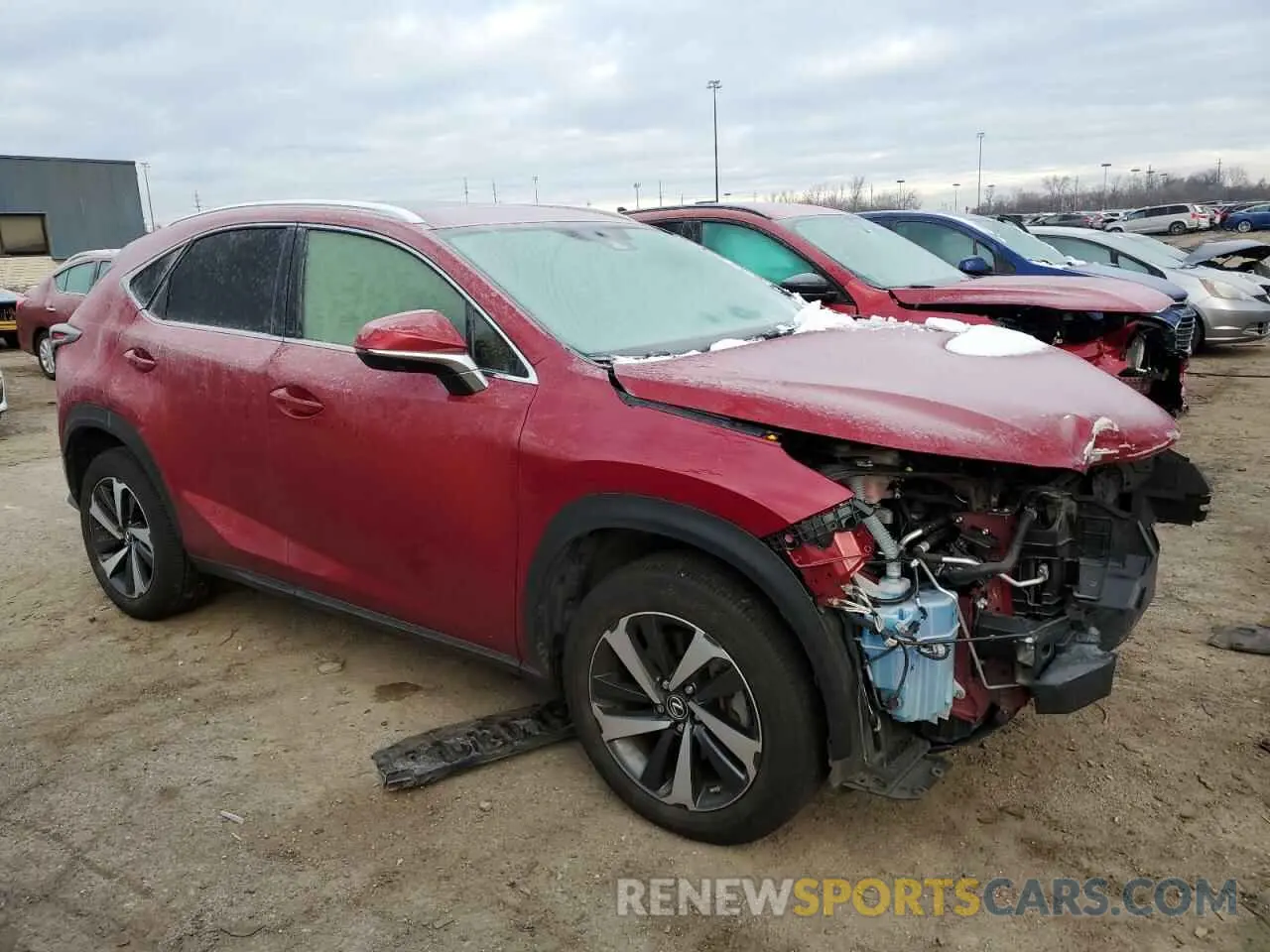 4 fotografías del automóvil dañado JTJGARDZ2M5027005 LEXUS NX 2021