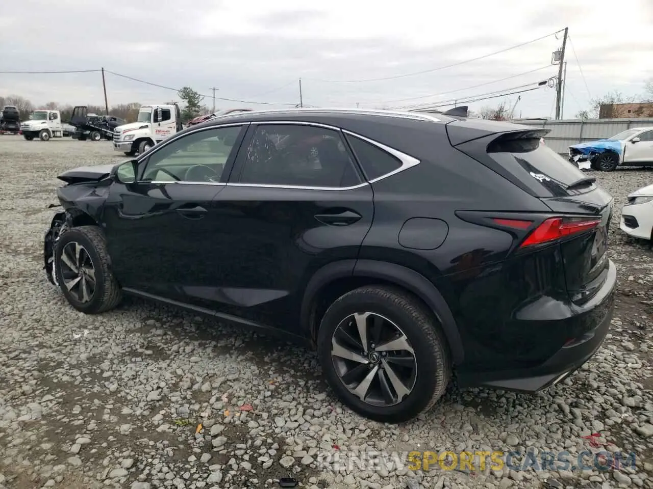 2 fotografías del automóvil dañado JTJGARDZ5M2247398 LEXUS NX 2021