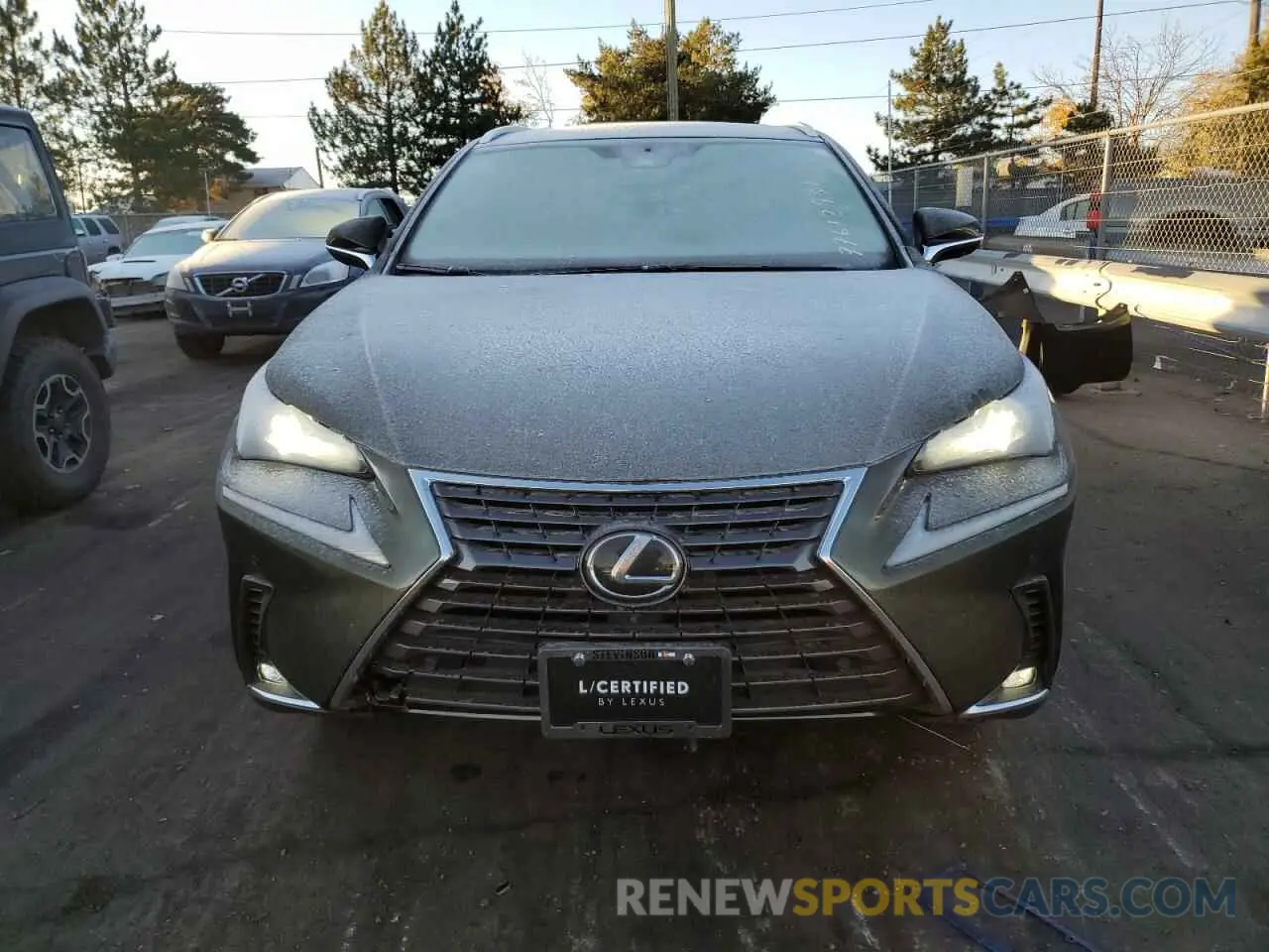 5 fotografías del automóvil dañado JTJGARDZ7M2259276 LEXUS NX 2021
