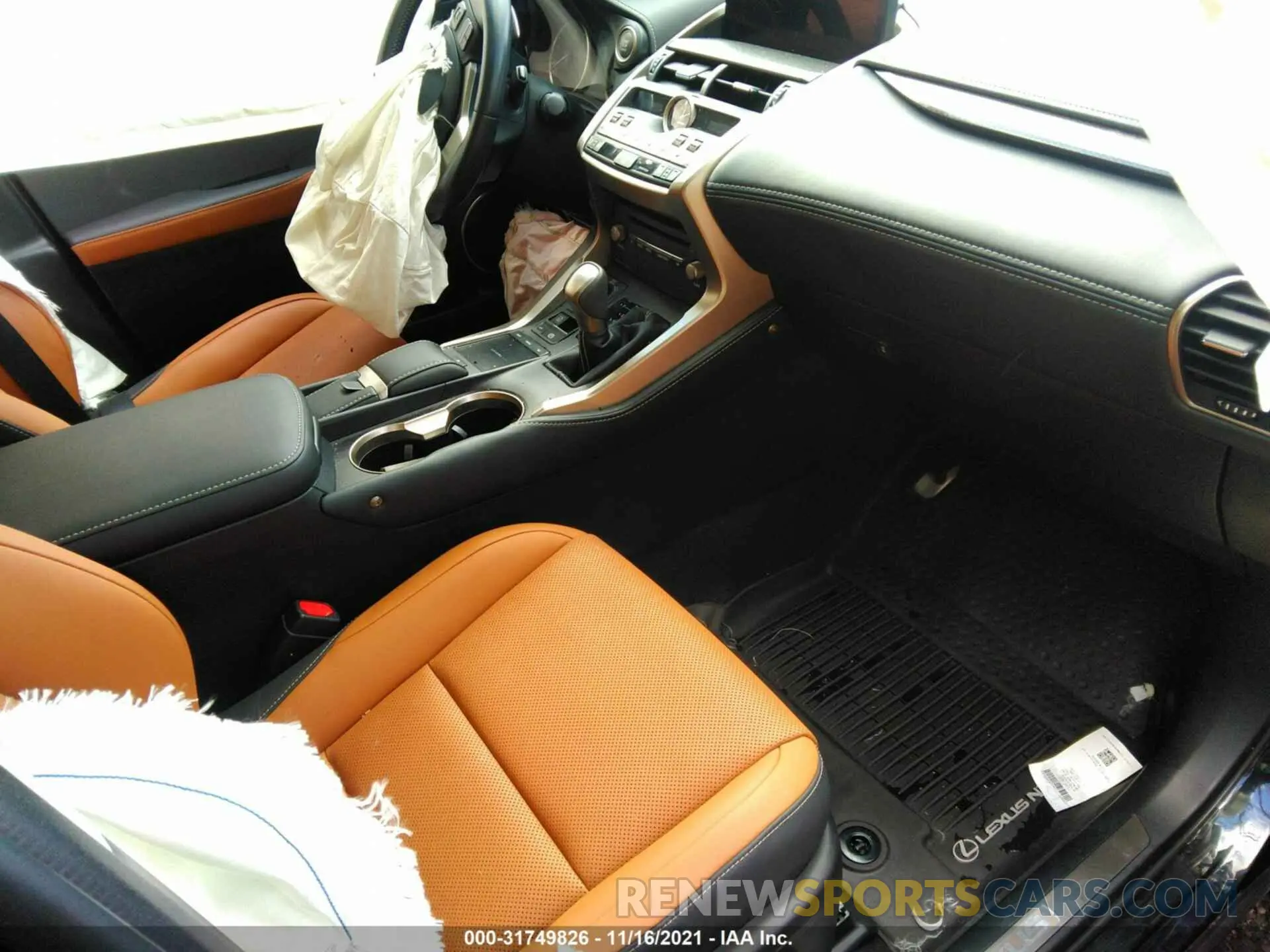5 fotografías del automóvil dañado JTJGARDZ9M2239207 LEXUS NX 2021
