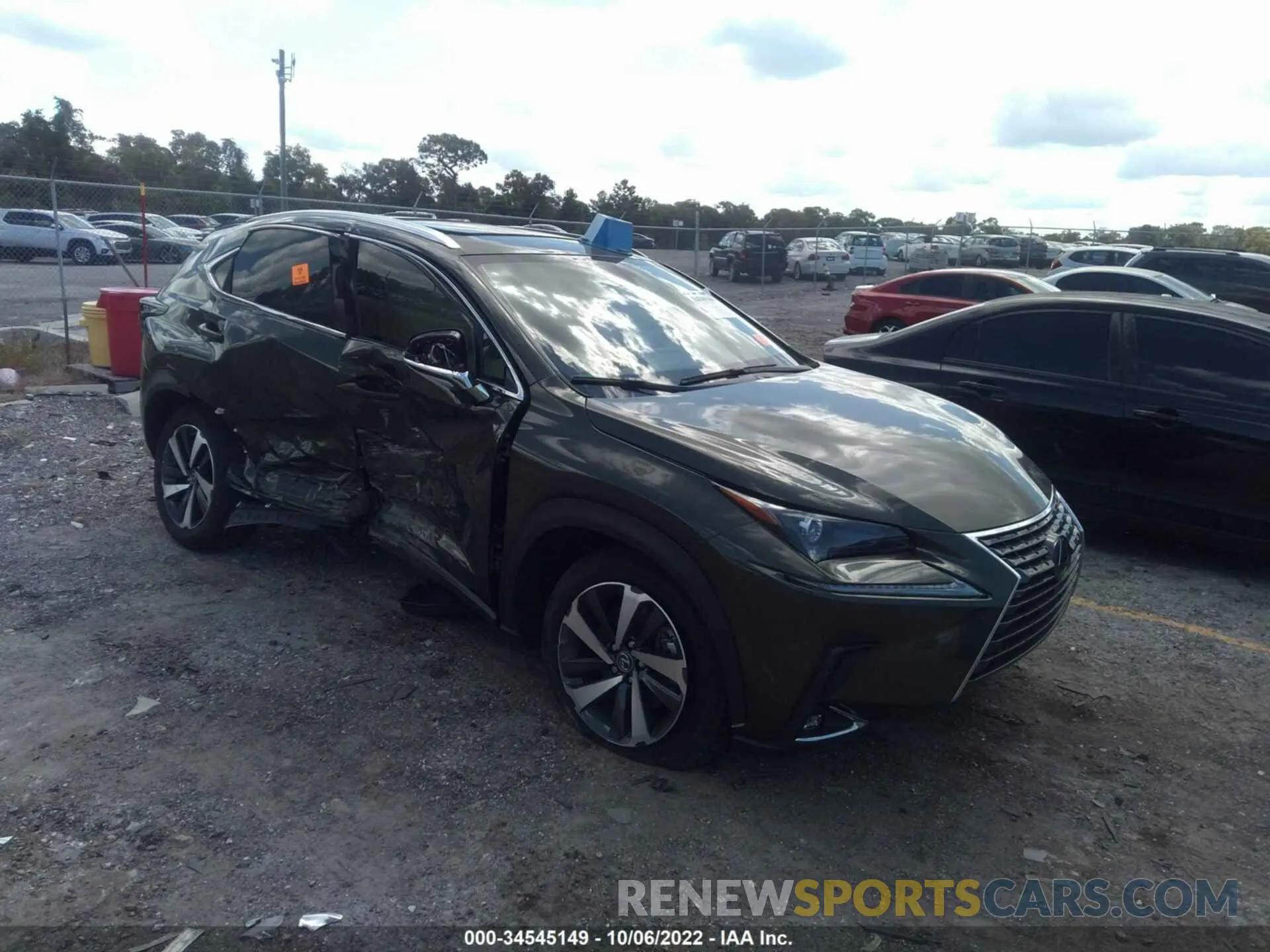 1 fotografías del automóvil dañado JTJGARDZXM2251222 LEXUS NX 2021