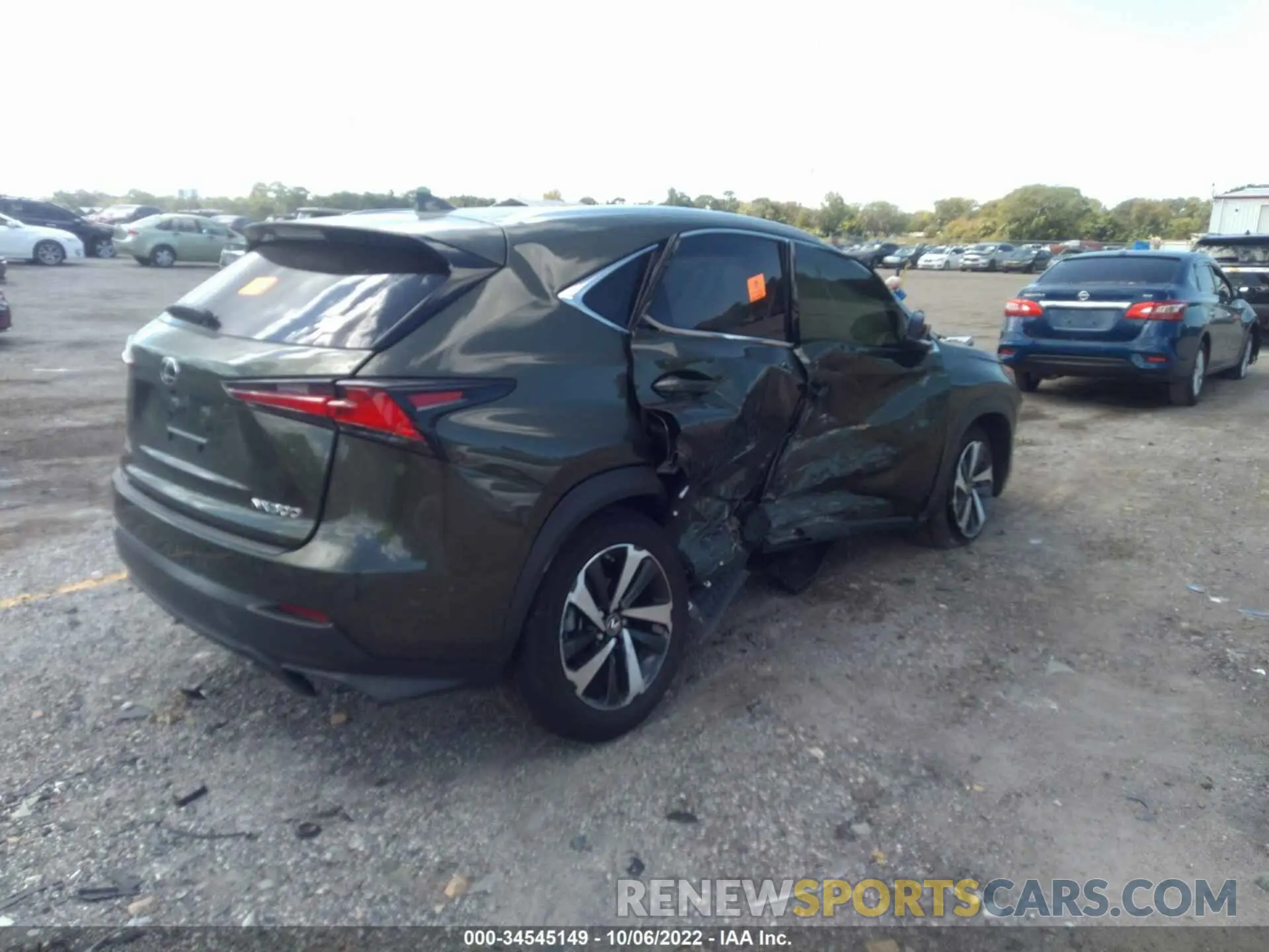 4 fotografías del automóvil dañado JTJGARDZXM2251222 LEXUS NX 2021