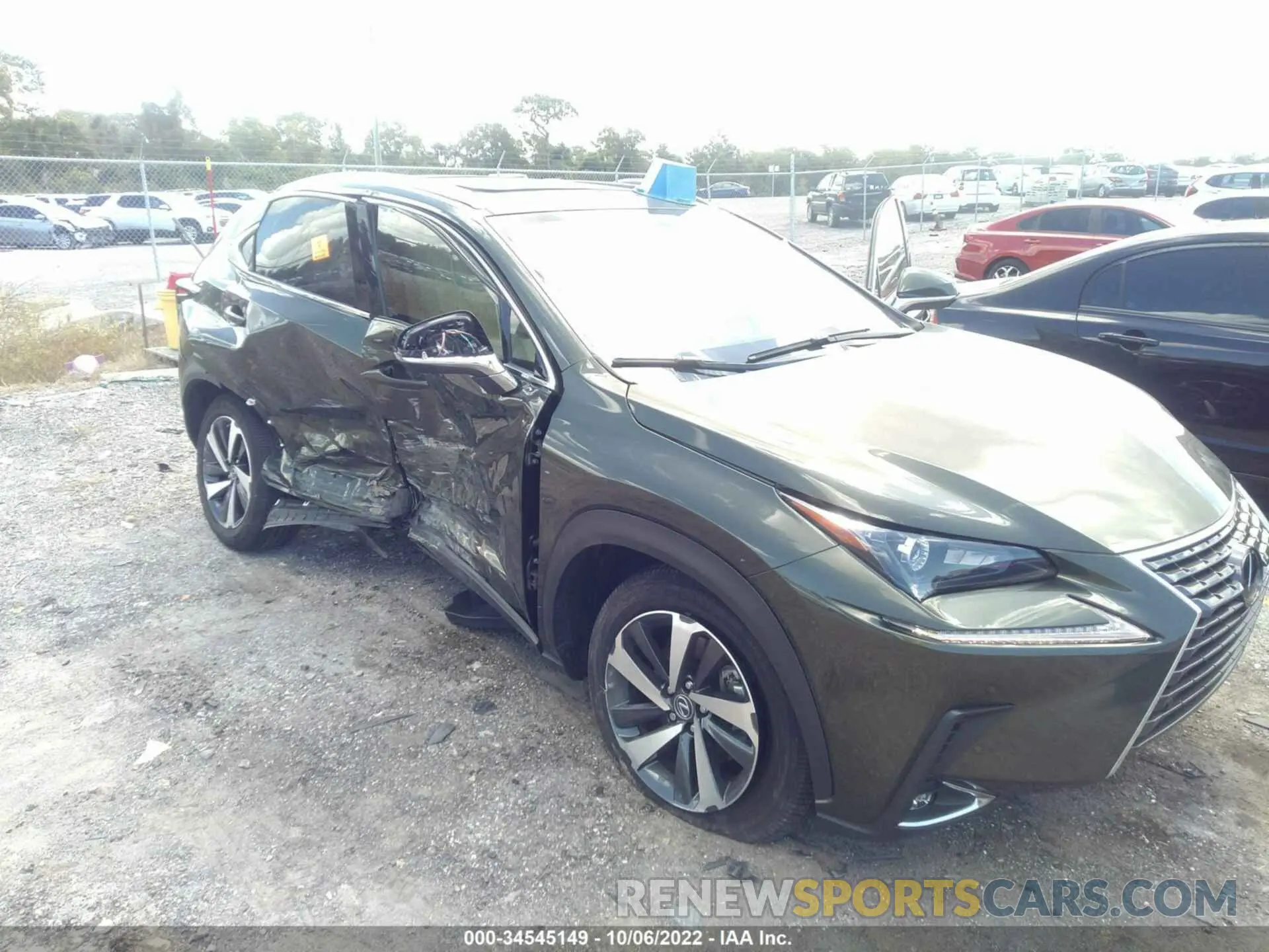 6 fotografías del automóvil dañado JTJGARDZXM2251222 LEXUS NX 2021