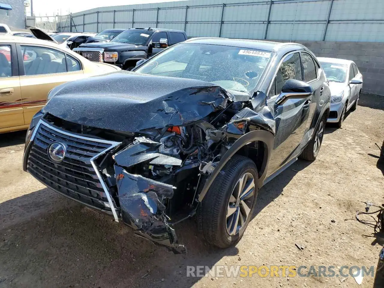 2 fotografías del automóvil dañado JTJGJRDZ0M2166244 LEXUS NX 2021