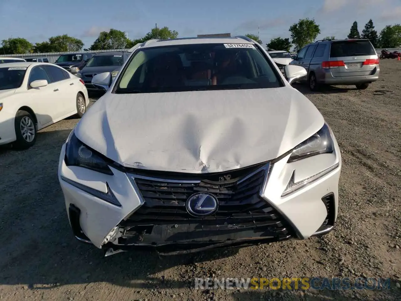 5 fotografías del automóvil dañado JTJGJRDZ0M5014172 LEXUS NX 2021
