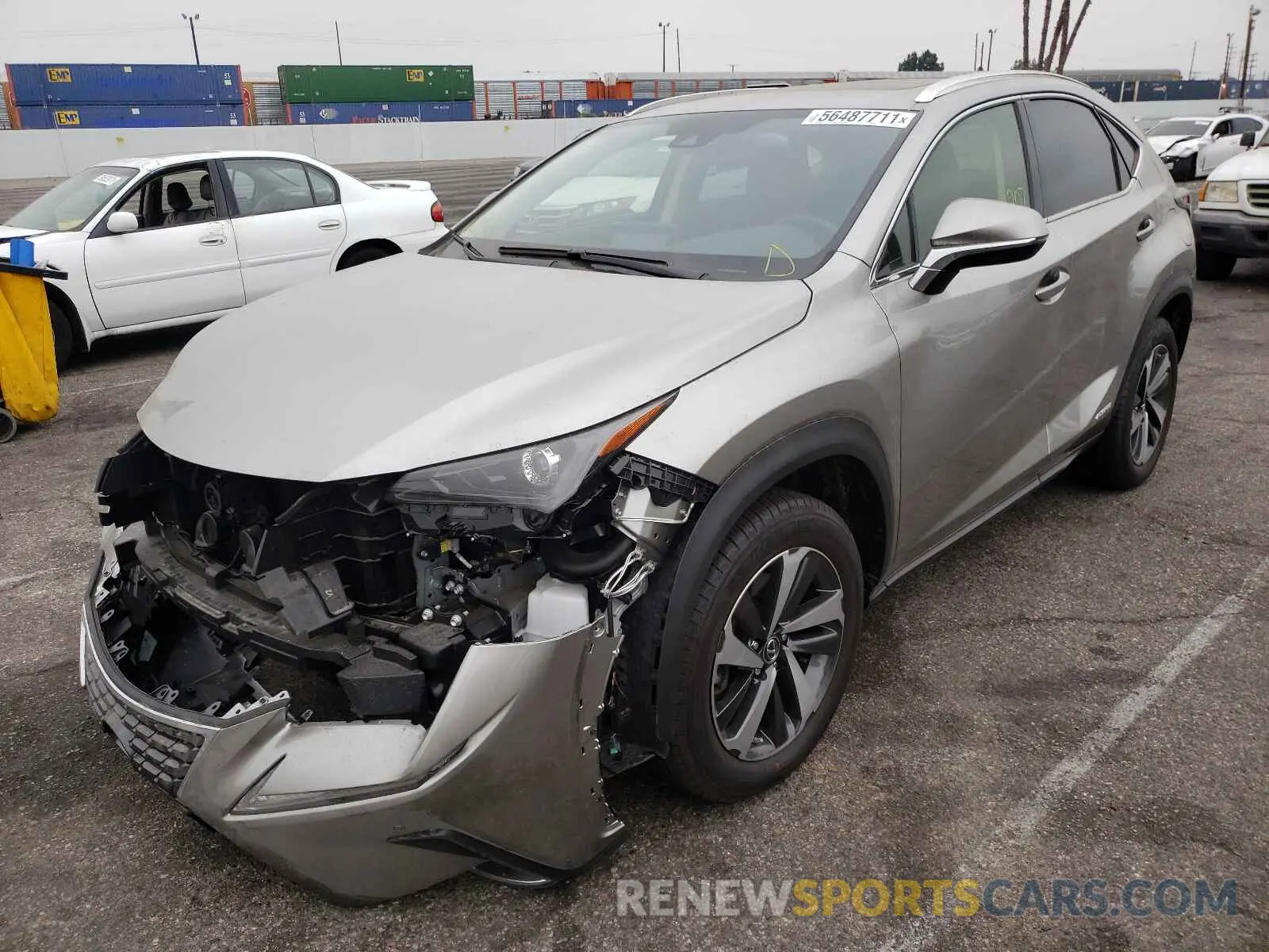 2 fotografías del automóvil dañado JTJGJRDZ1M2148139 LEXUS NX 2021