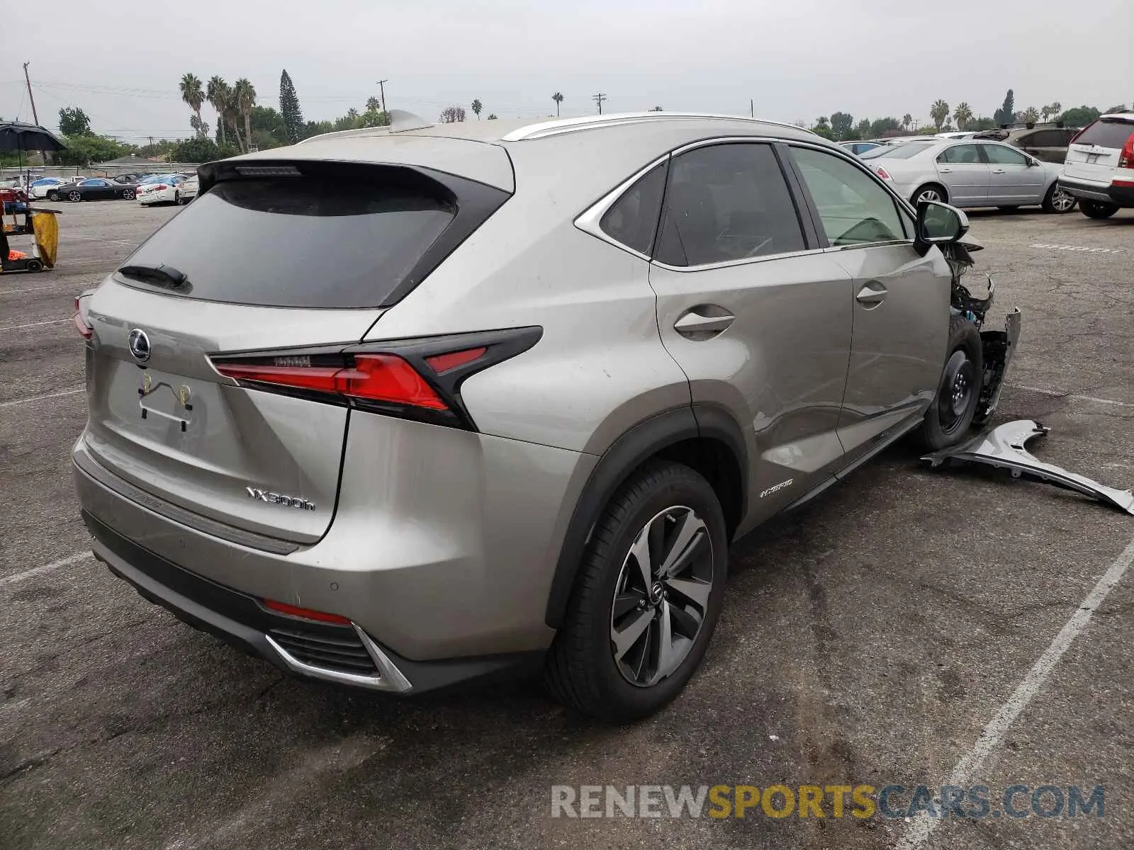 4 fotografías del automóvil dañado JTJGJRDZ1M2148139 LEXUS NX 2021