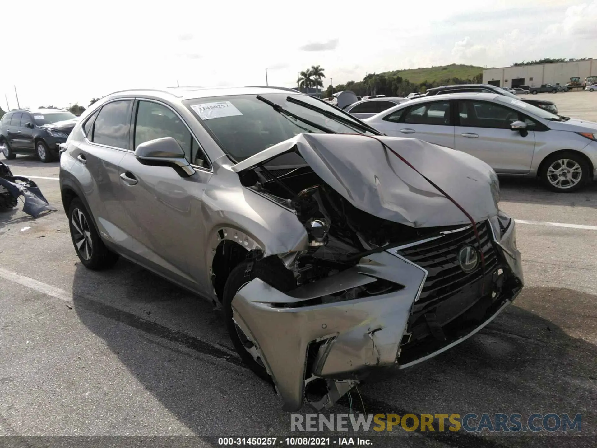 1 fotografías del automóvil dañado JTJGJRDZ1M2162171 LEXUS NX 2021