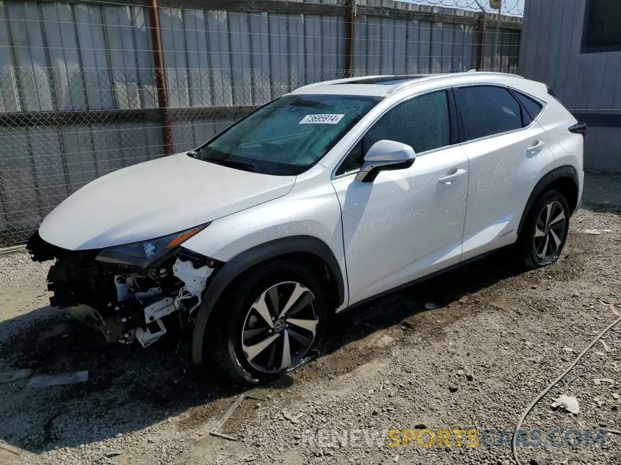 1 fotografías del automóvil dañado JTJGJRDZ3M2148594 LEXUS NX 2021