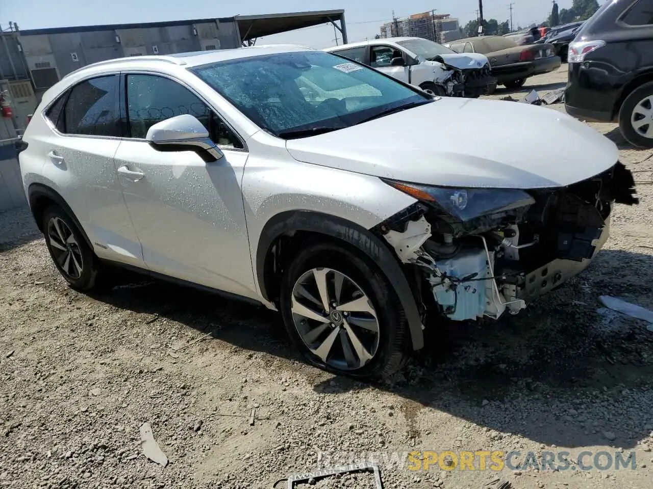 4 fotografías del automóvil dañado JTJGJRDZ3M2148594 LEXUS NX 2021