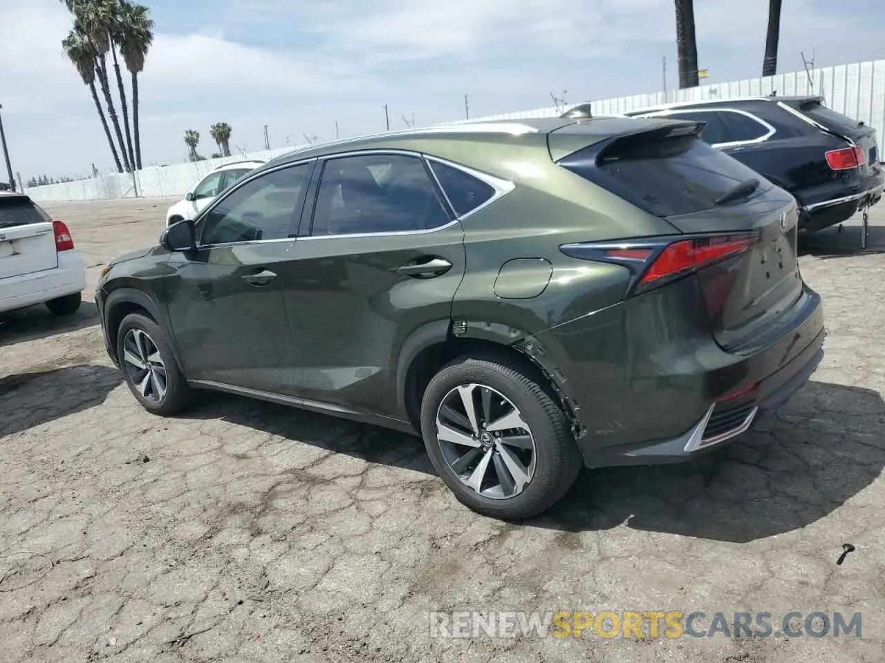 2 fotografías del automóvil dañado JTJGJRDZ7M2155967 LEXUS NX 2021
