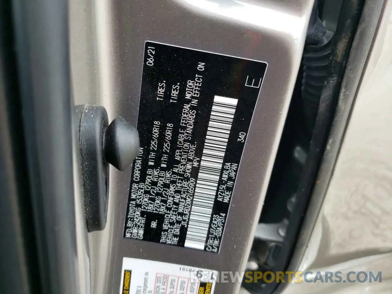 13 fotografías del automóvil dañado JTJGJRDZXM2165909 LEXUS NX 2021