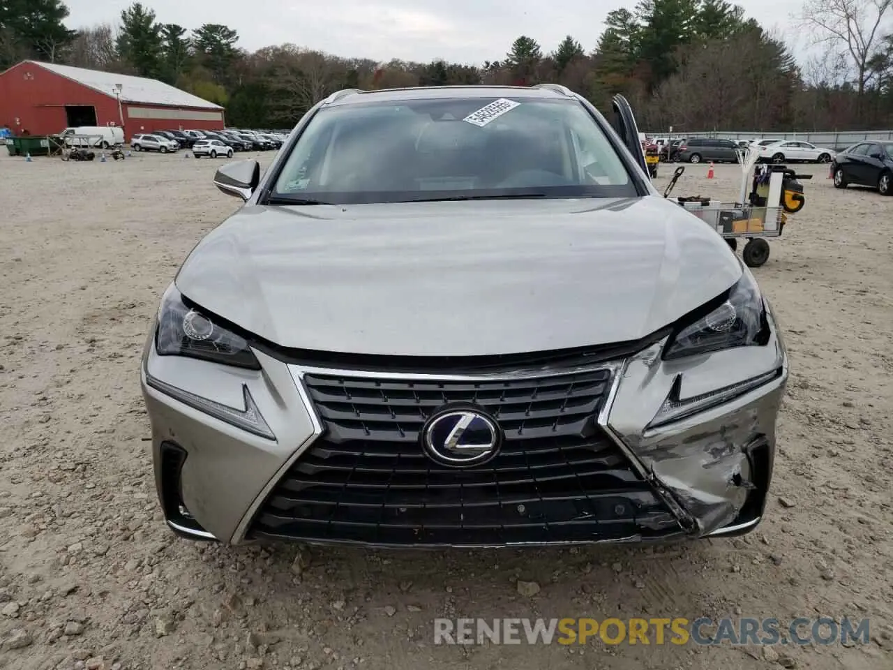 5 fotografías del automóvil dañado JTJGJRDZXM2165909 LEXUS NX 2021