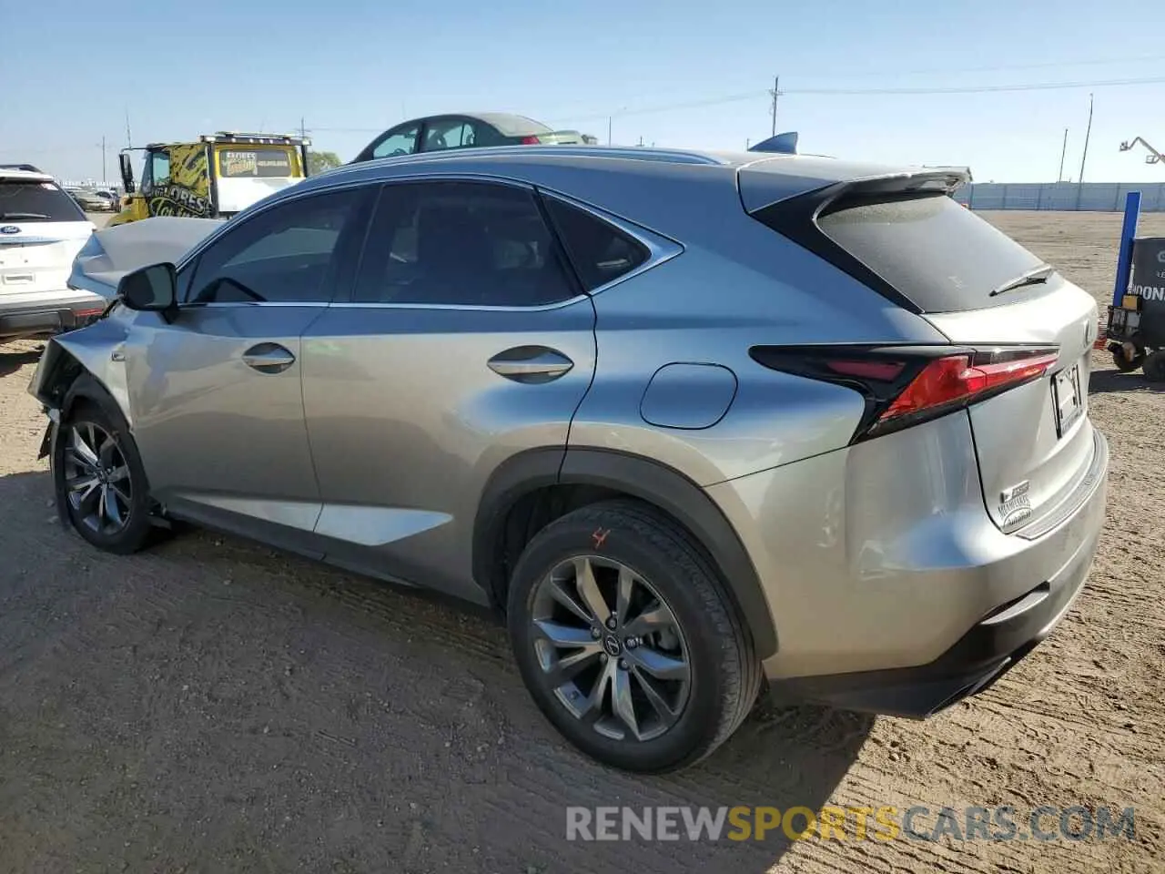 2 fotografías del automóvil dañado JTJSARBZ1M2193305 LEXUS NX 2021