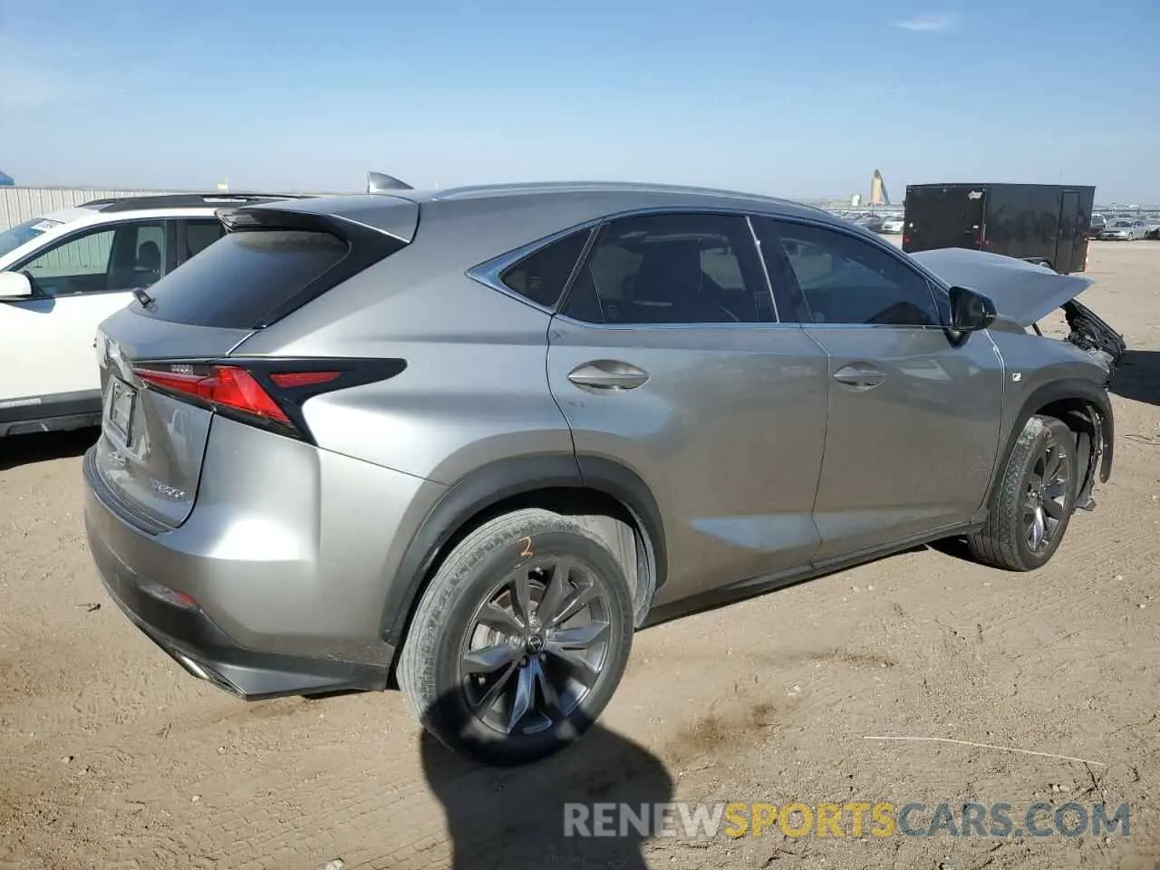 3 fotografías del automóvil dañado JTJSARBZ1M2193305 LEXUS NX 2021