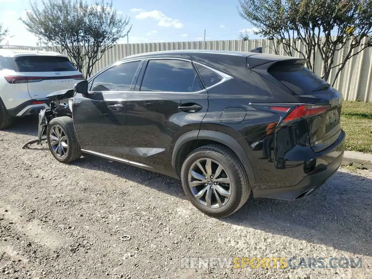 2 fotografías del automóvil dañado JTJSARBZ2M2185004 LEXUS NX 2021