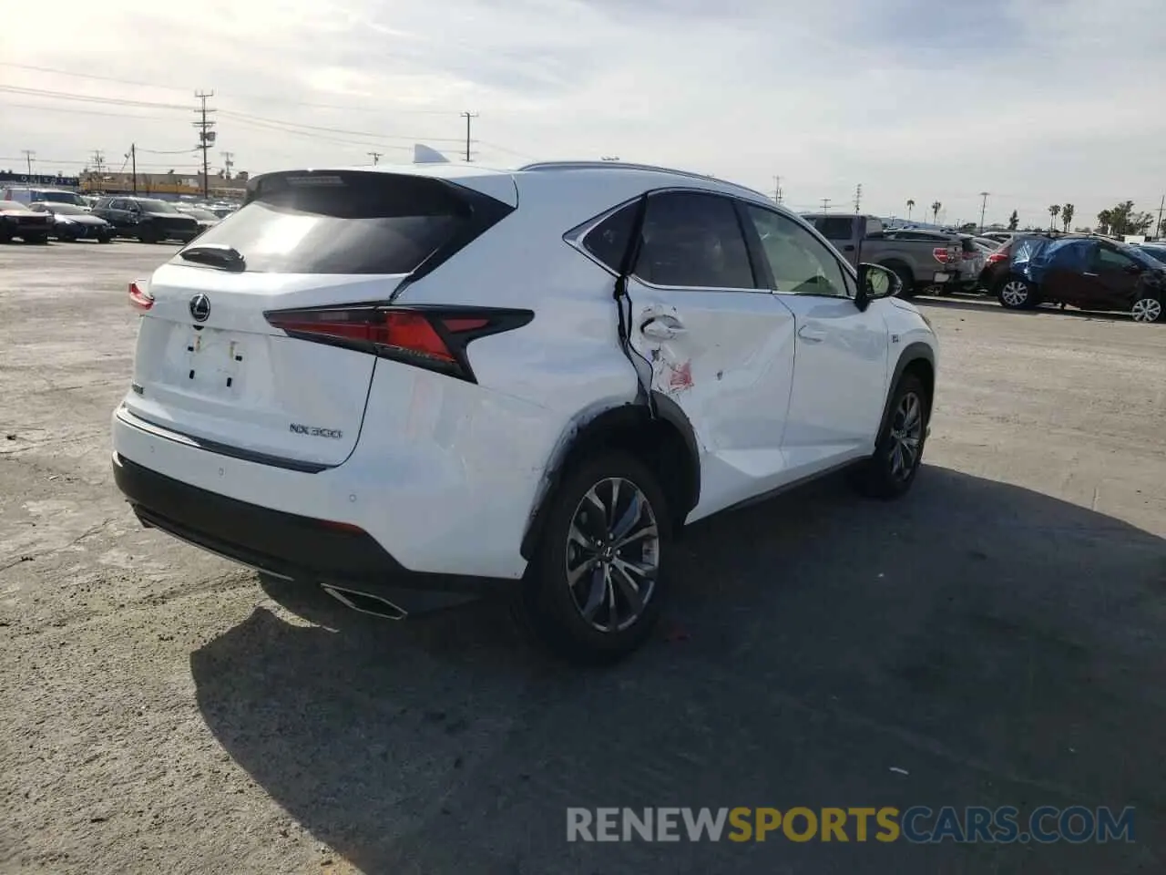 4 fotografías del automóvil dañado JTJSARBZ2M2202402 LEXUS NX 2021