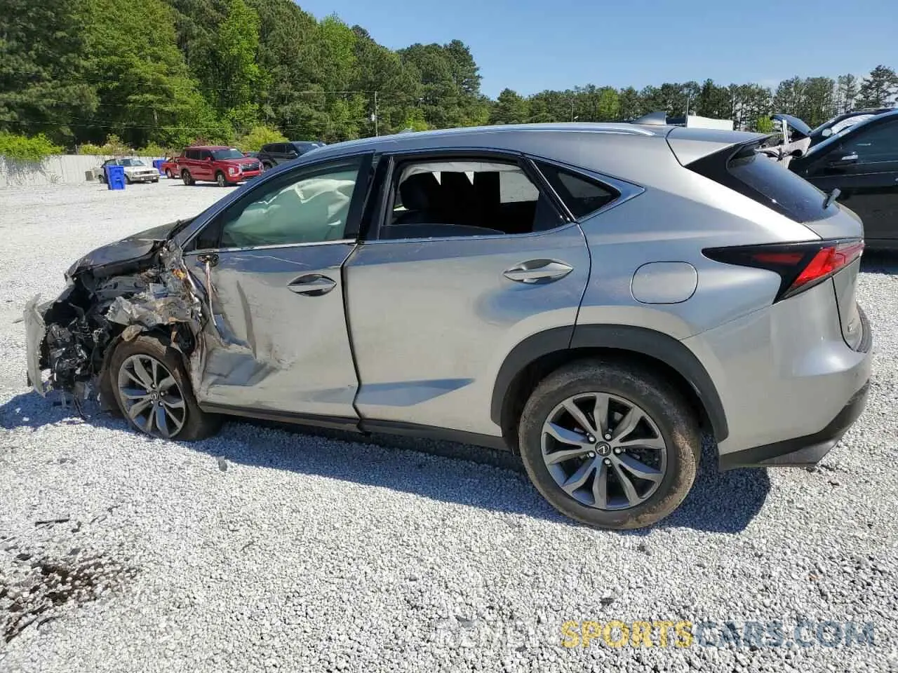 2 fotografías del automóvil dañado JTJSARBZ5M2197860 LEXUS NX 2021