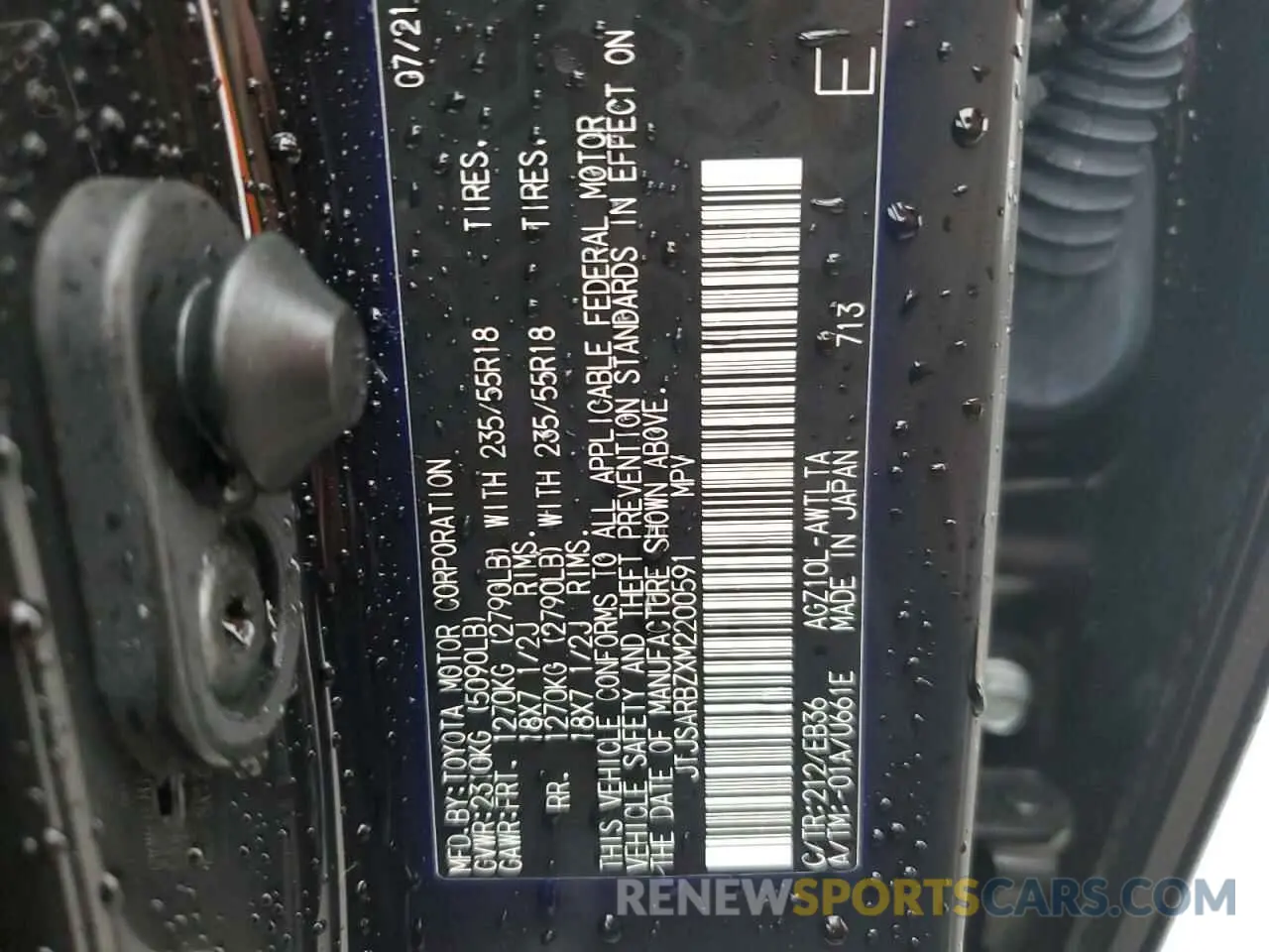 13 fotografías del automóvil dañado JTJSARBZXM2200591 LEXUS NX 2021