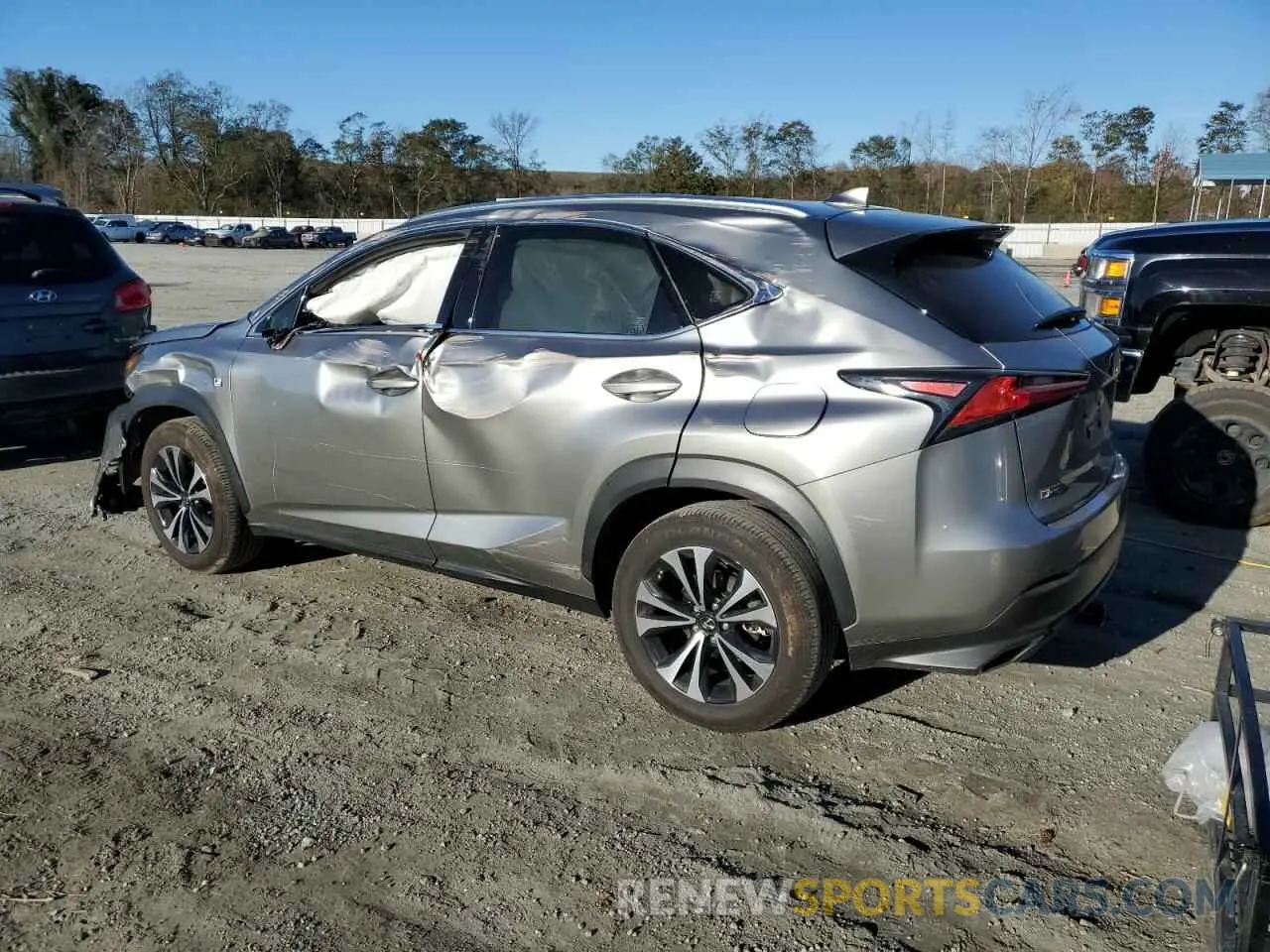 2 fotografías del automóvil dañado JTJSARDZ0M2258190 LEXUS NX 2021