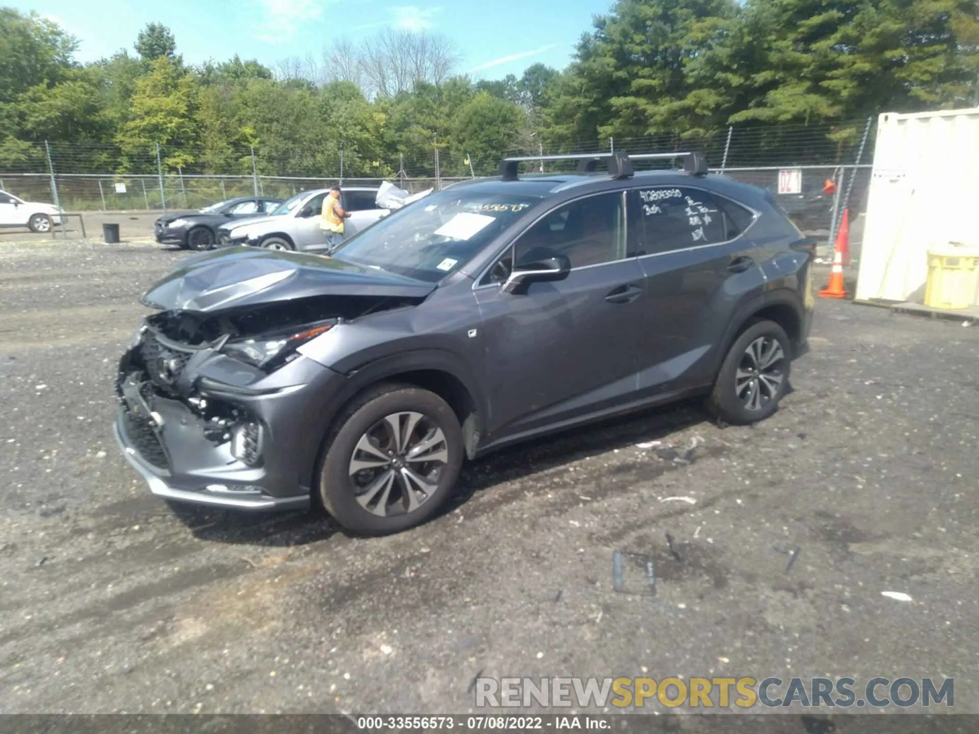 2 fotografías del automóvil dañado JTJSARDZ6M2256590 LEXUS NX 2021