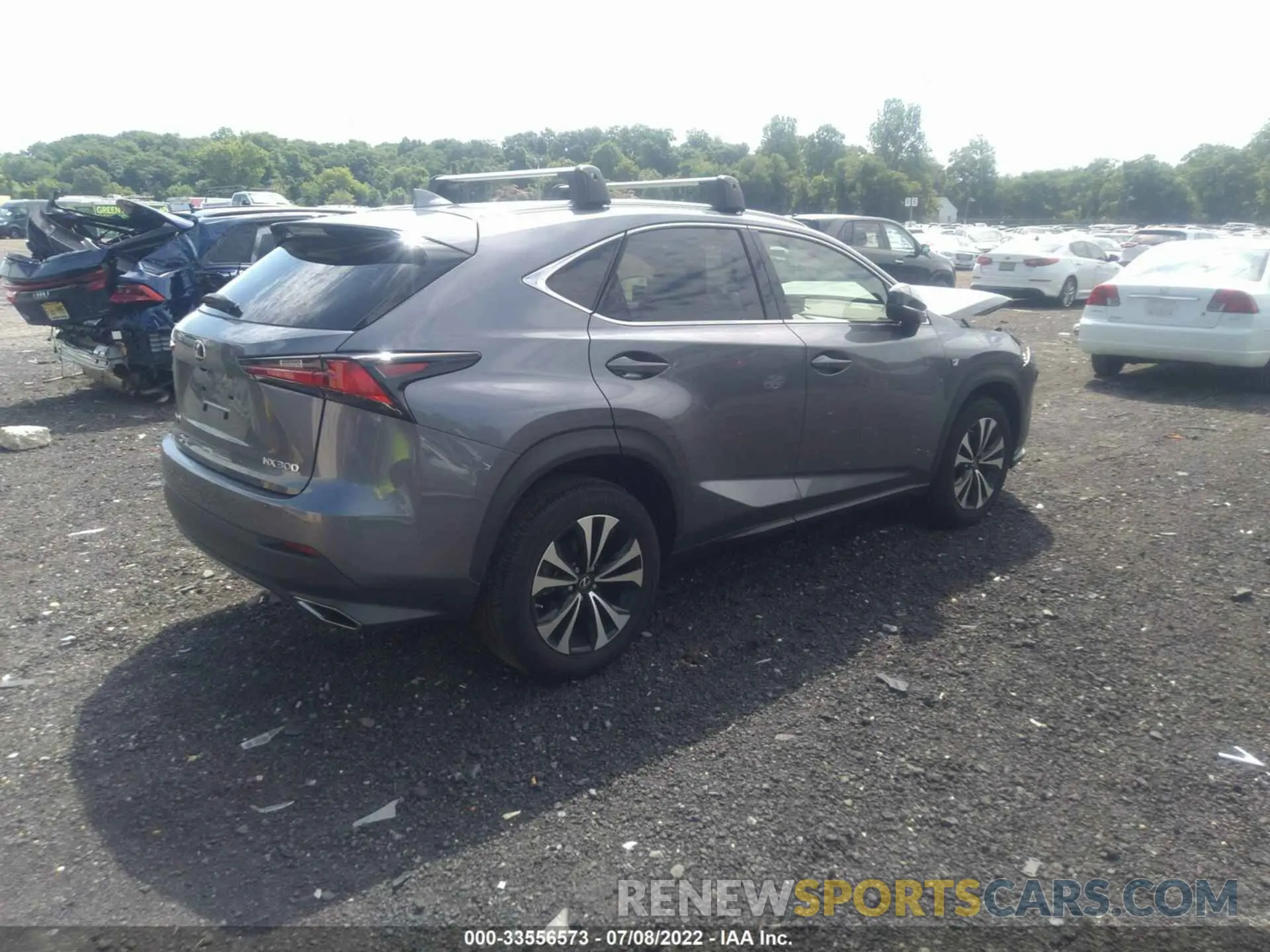 4 fotografías del automóvil dañado JTJSARDZ6M2256590 LEXUS NX 2021