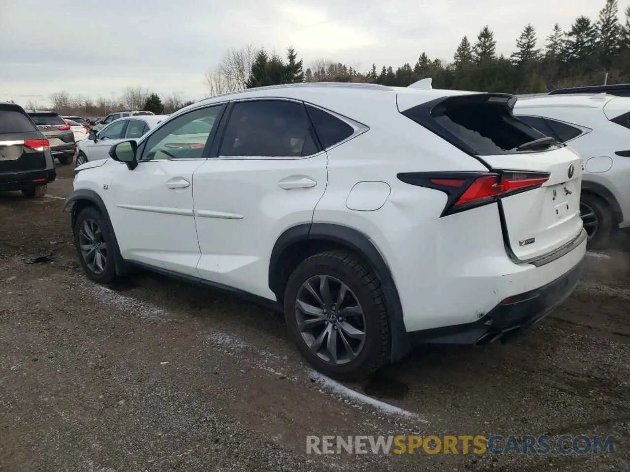 2 fotografías del automóvil dañado JTJSARDZ6M5023081 LEXUS NX 2021