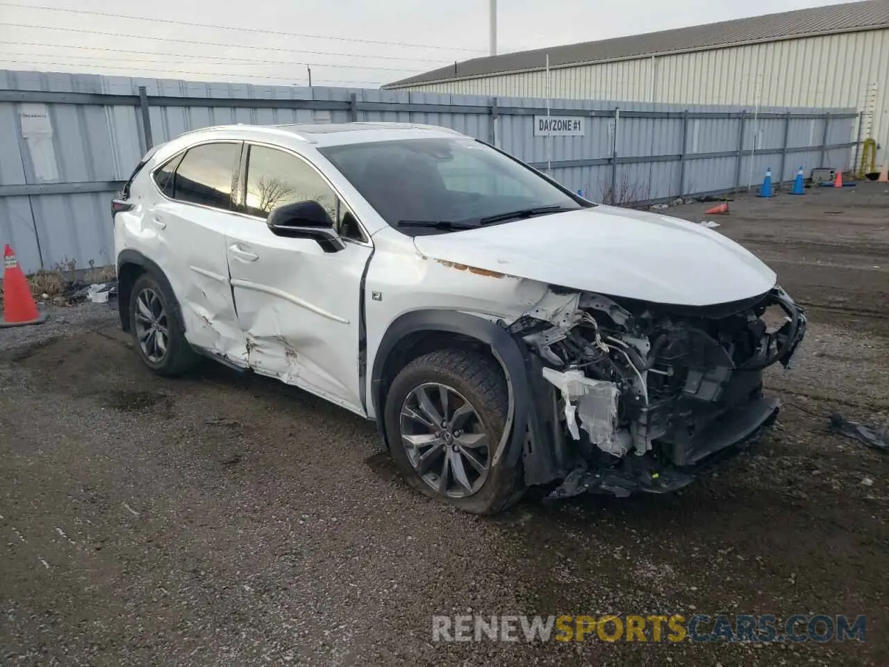 4 fotografías del automóvil dañado JTJSARDZ6M5023081 LEXUS NX 2021