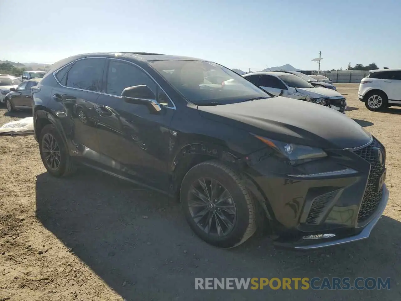 4 fotografías del automóvil dañado JTJSJRDZ7M5010775 LEXUS NX 2021