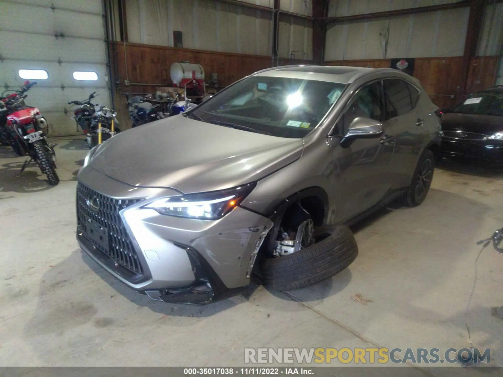 2 fotografías del automóvil dañado 2T2AGCEZ5NC011688 LEXUS NX 2022