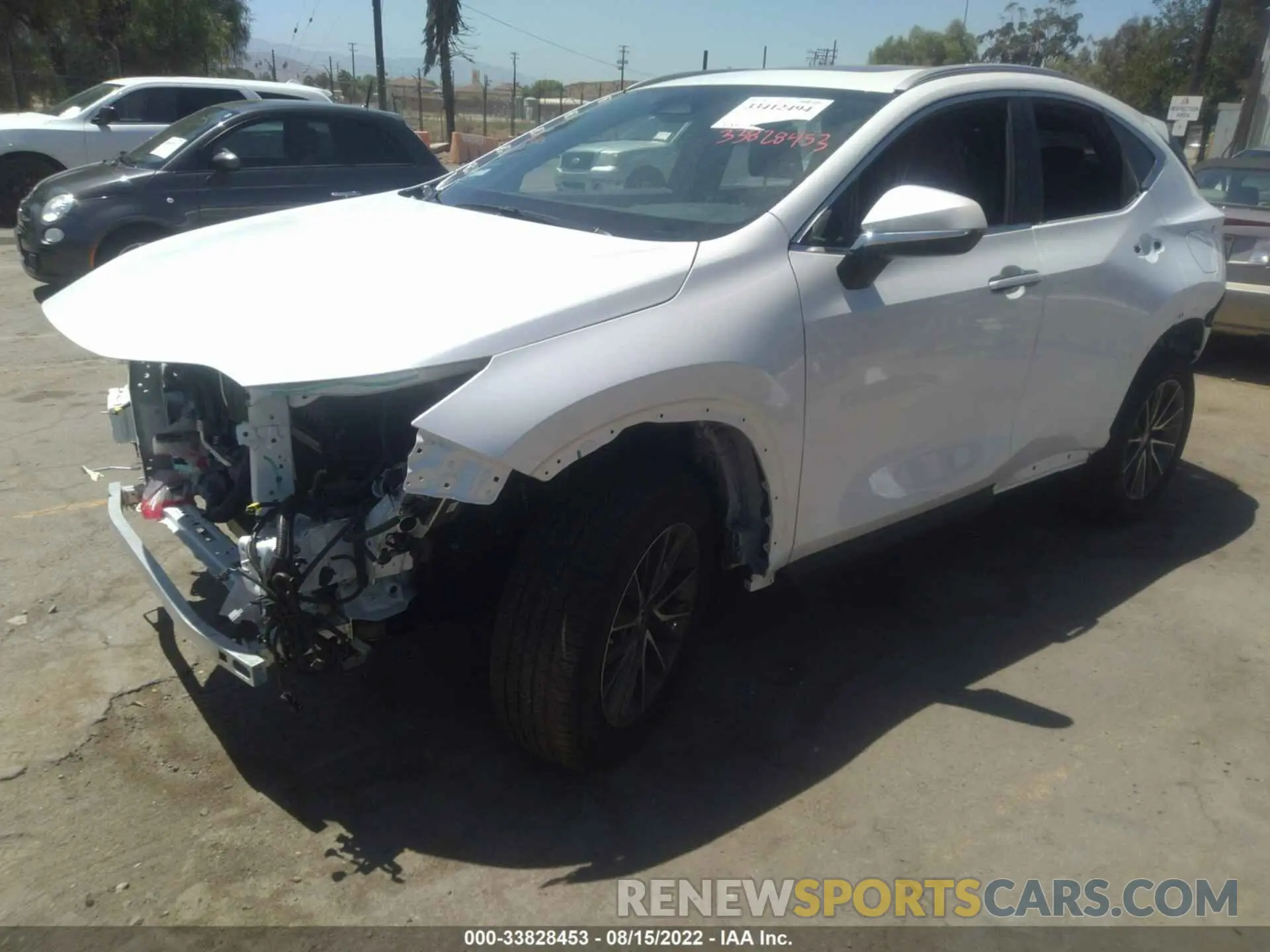 2 fotografías del automóvil dañado 2T2AGCEZ7NC002054 LEXUS NX 2022