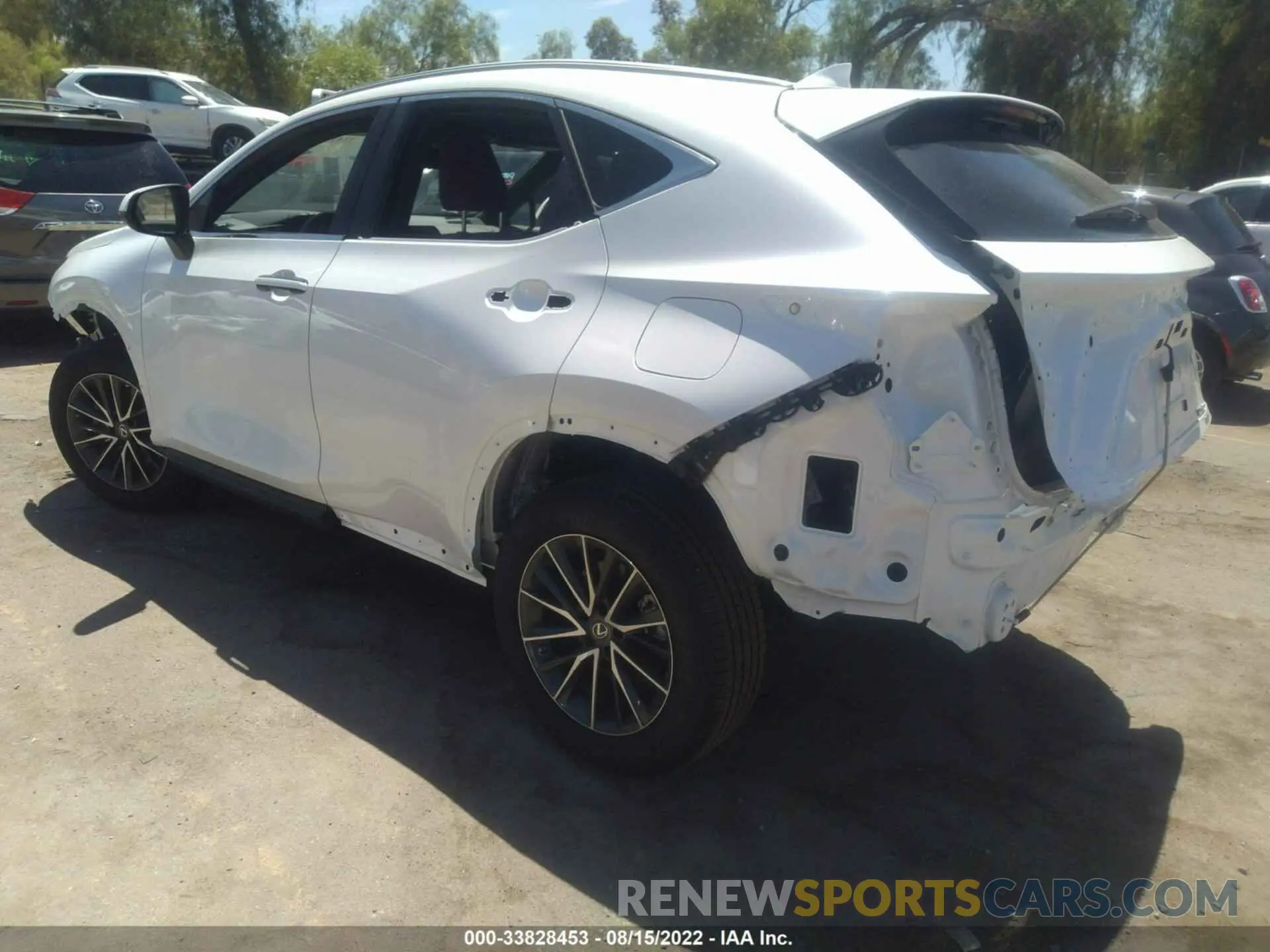 3 fotografías del automóvil dañado 2T2AGCEZ7NC002054 LEXUS NX 2022