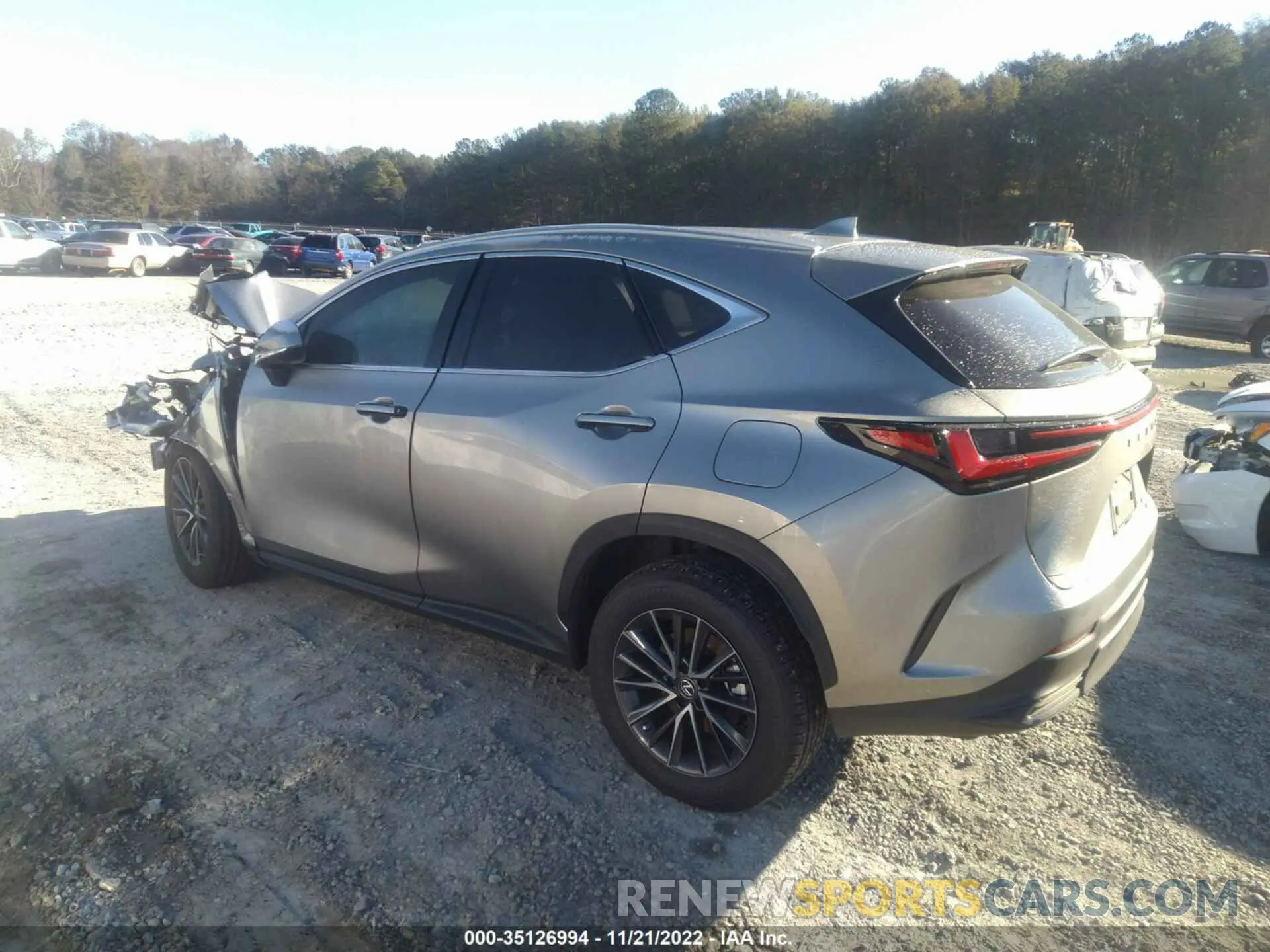 3 fotografías del automóvil dañado 2T2GGCEZ9NC007427 LEXUS NX 2022