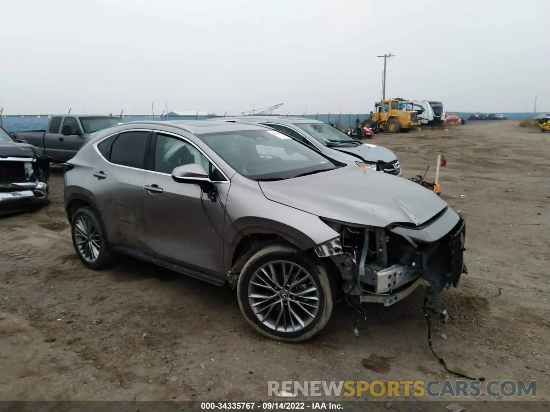 1 fotografías del automóvil dañado 2T2GKCEZ9NC001075 LEXUS NX 2022