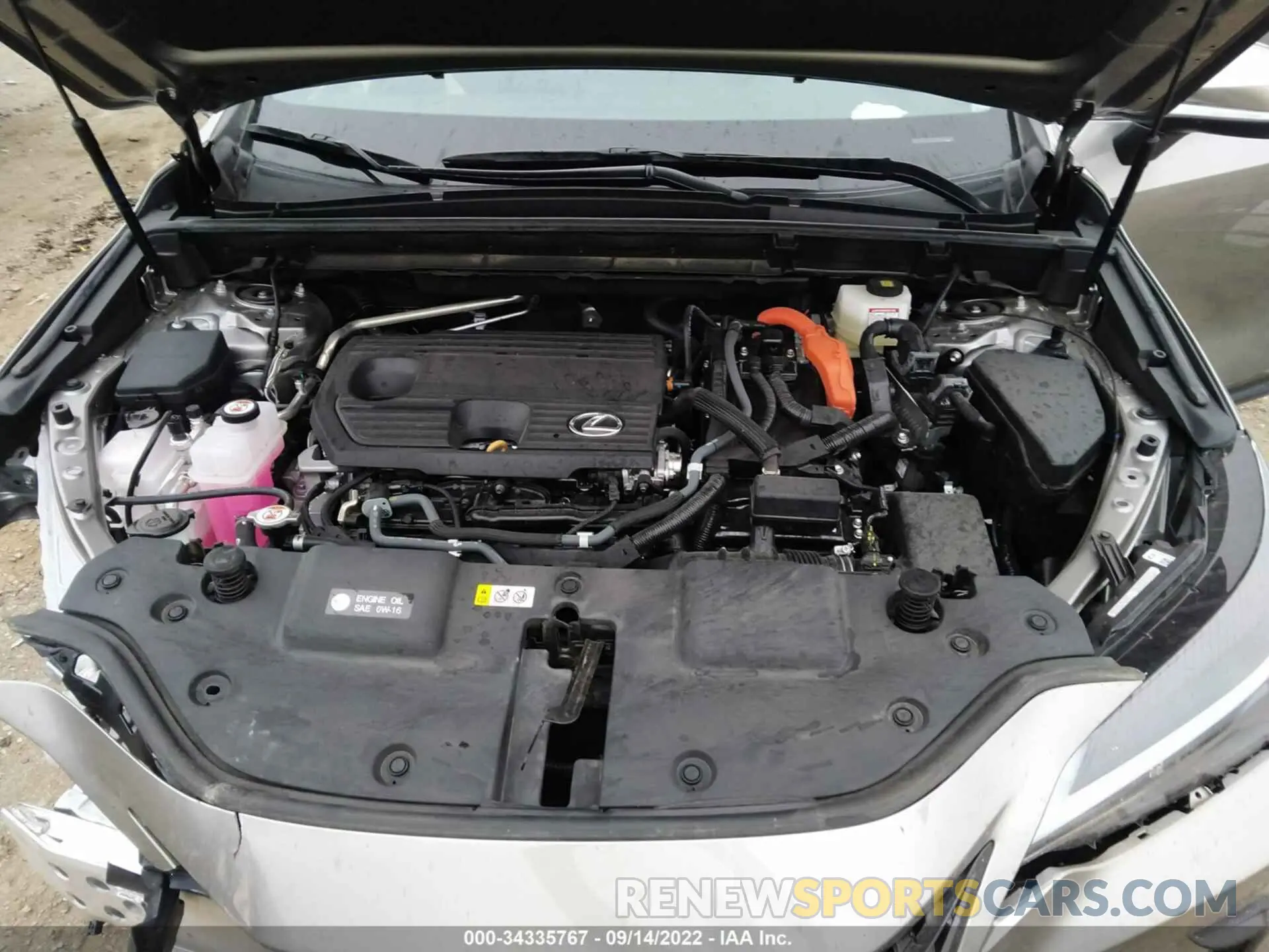10 fotografías del automóvil dañado 2T2GKCEZ9NC001075 LEXUS NX 2022
