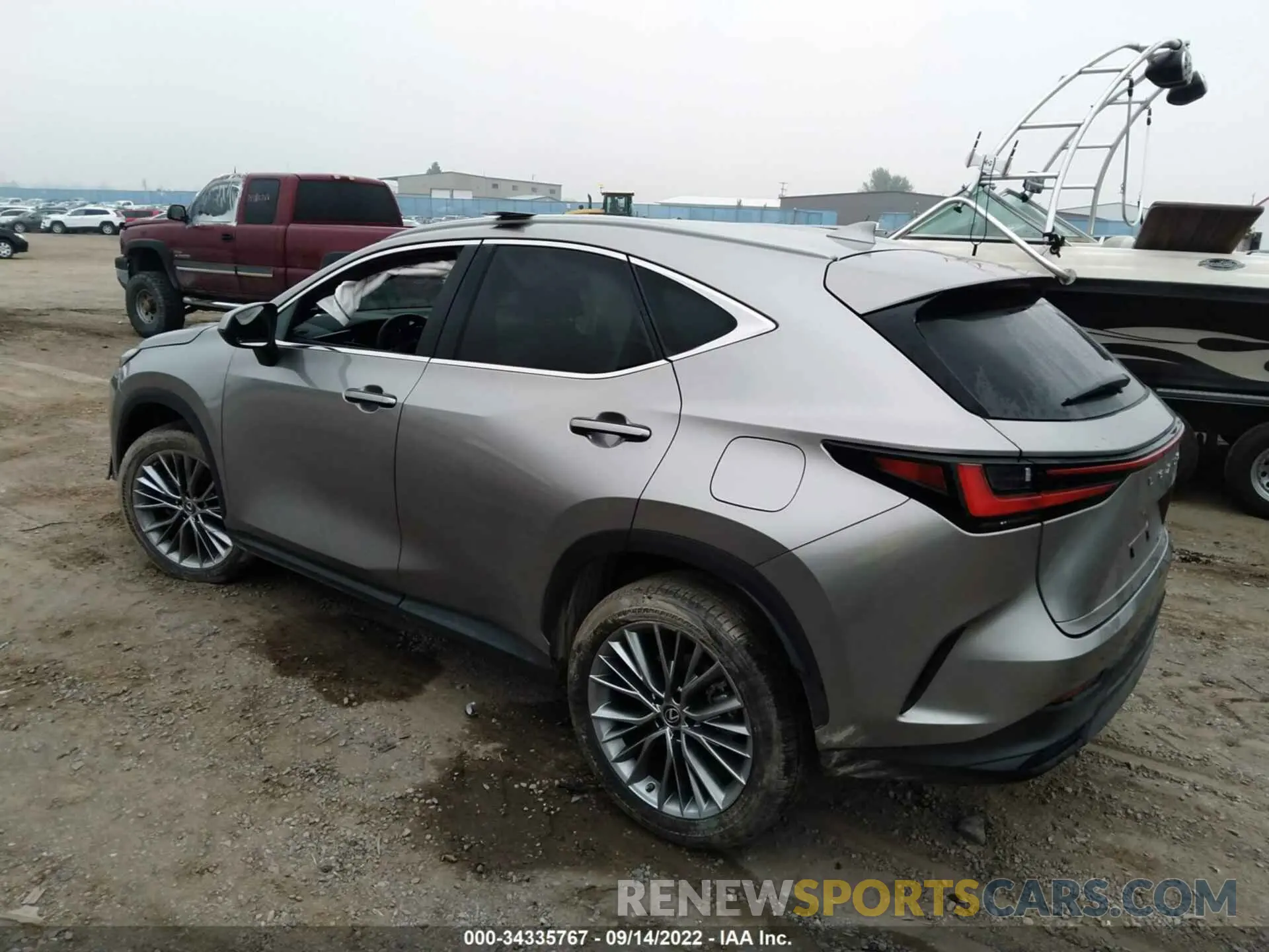 3 fotografías del automóvil dañado 2T2GKCEZ9NC001075 LEXUS NX 2022