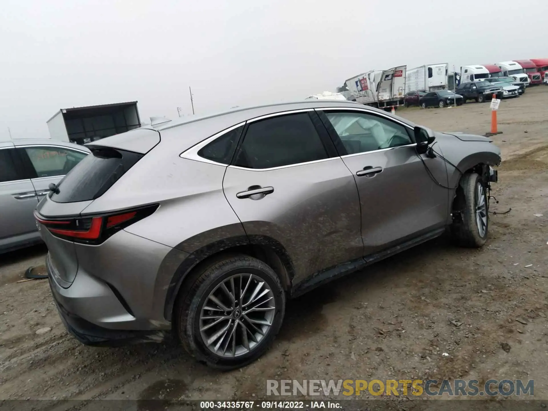 4 fotografías del automóvil dañado 2T2GKCEZ9NC001075 LEXUS NX 2022