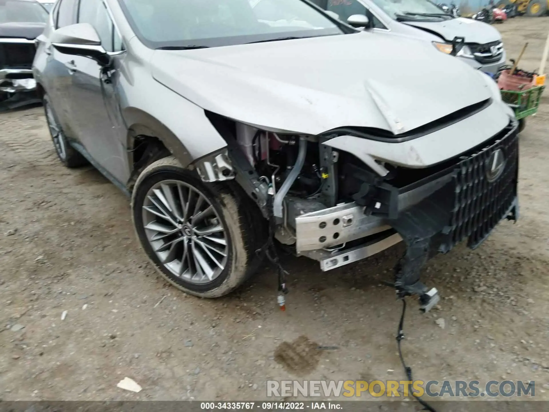 6 fotografías del automóvil dañado 2T2GKCEZ9NC001075 LEXUS NX 2022