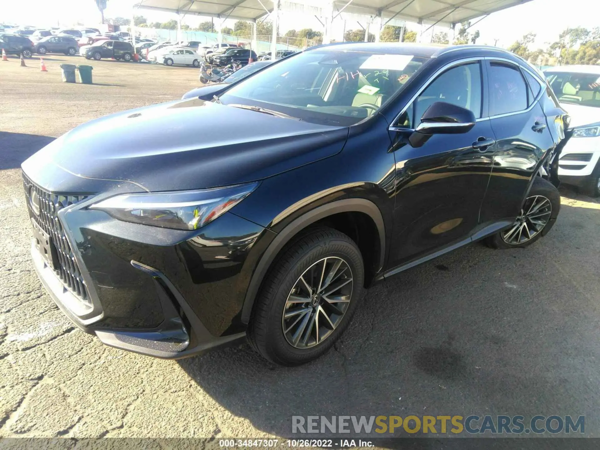 2 fotografías del automóvil dañado JTJADCAZ3N2001868 LEXUS NX 2022