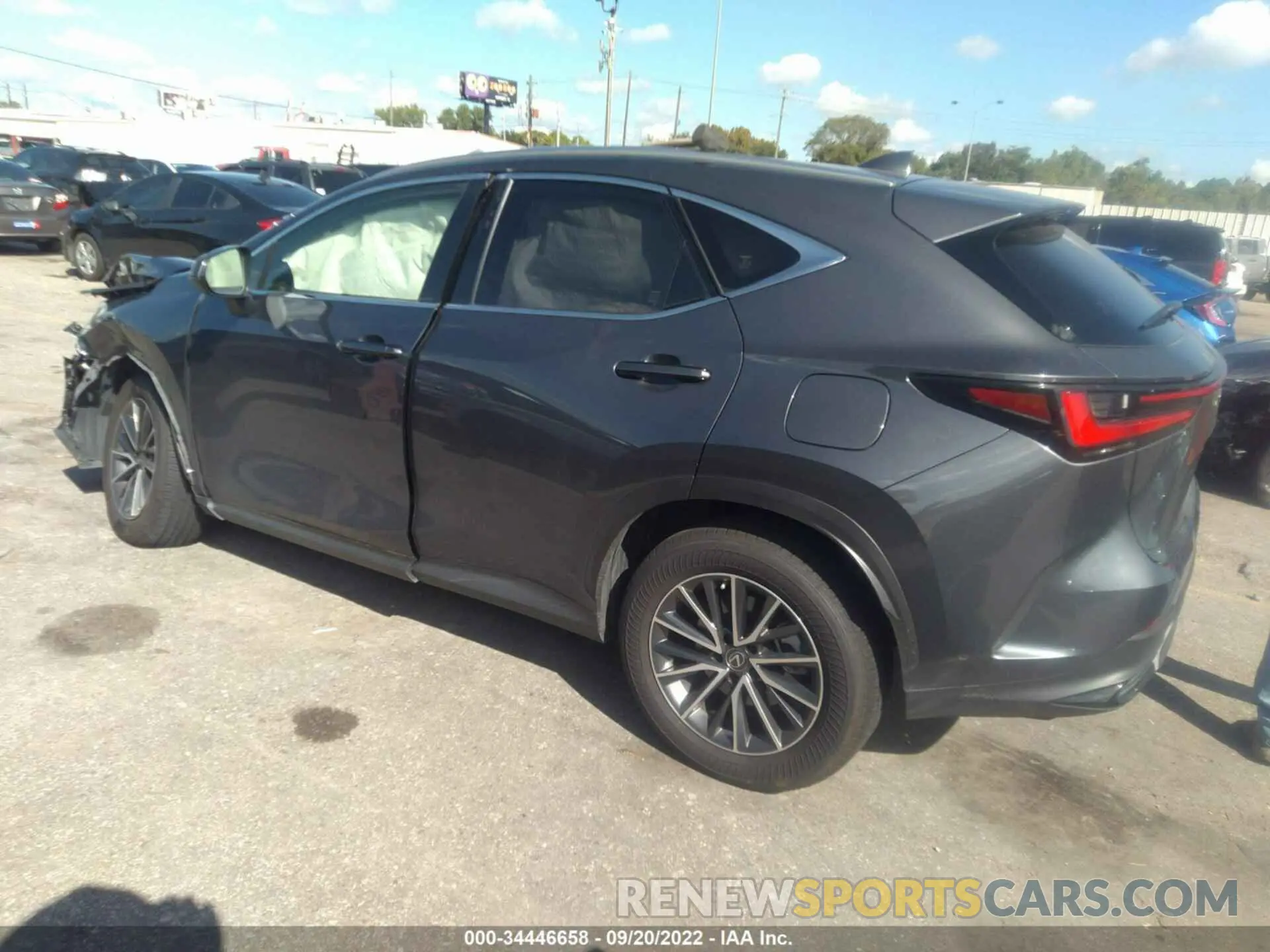 3 fotografías del automóvil dañado JTJADCAZ5N5001062 LEXUS NX 2022
