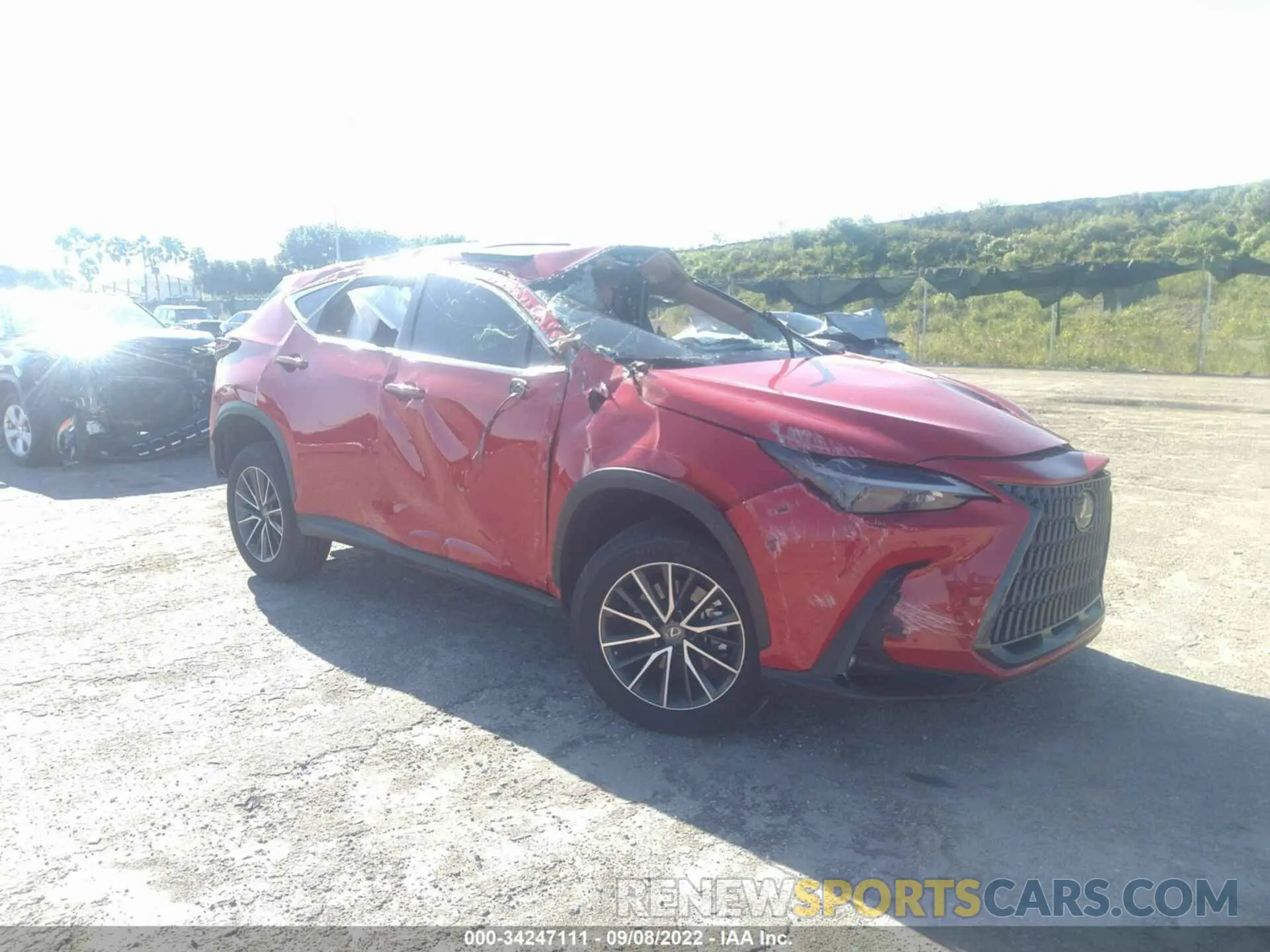 1 fotografías del automóvil dañado JTJGGCEZ6N2000287 LEXUS NX 2022