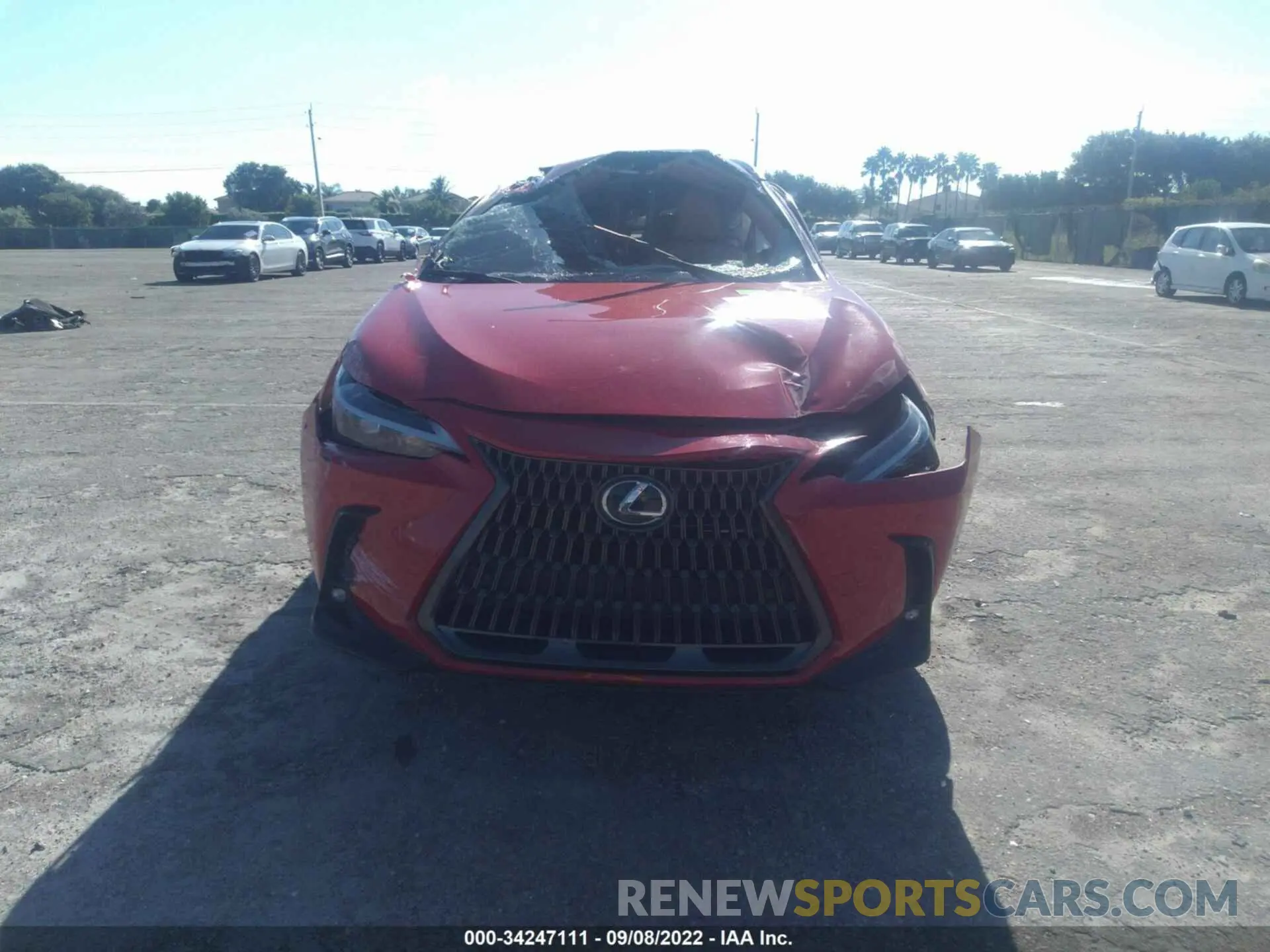 6 fotografías del automóvil dañado JTJGGCEZ6N2000287 LEXUS NX 2022