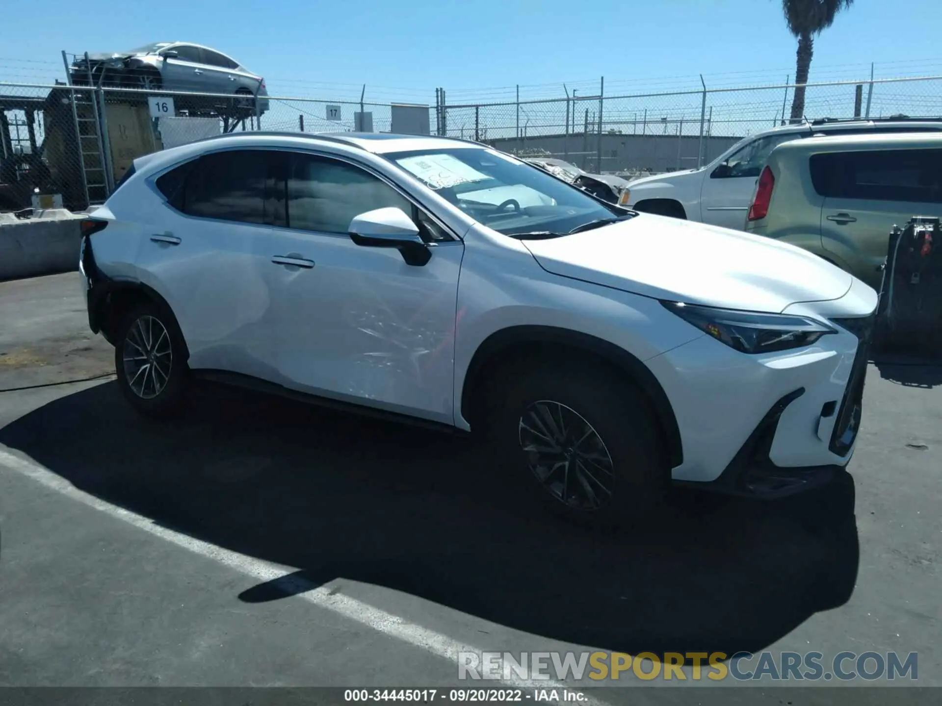 1 fotografías del automóvil dañado JTJGKCEZXN5001889 LEXUS NX 2022