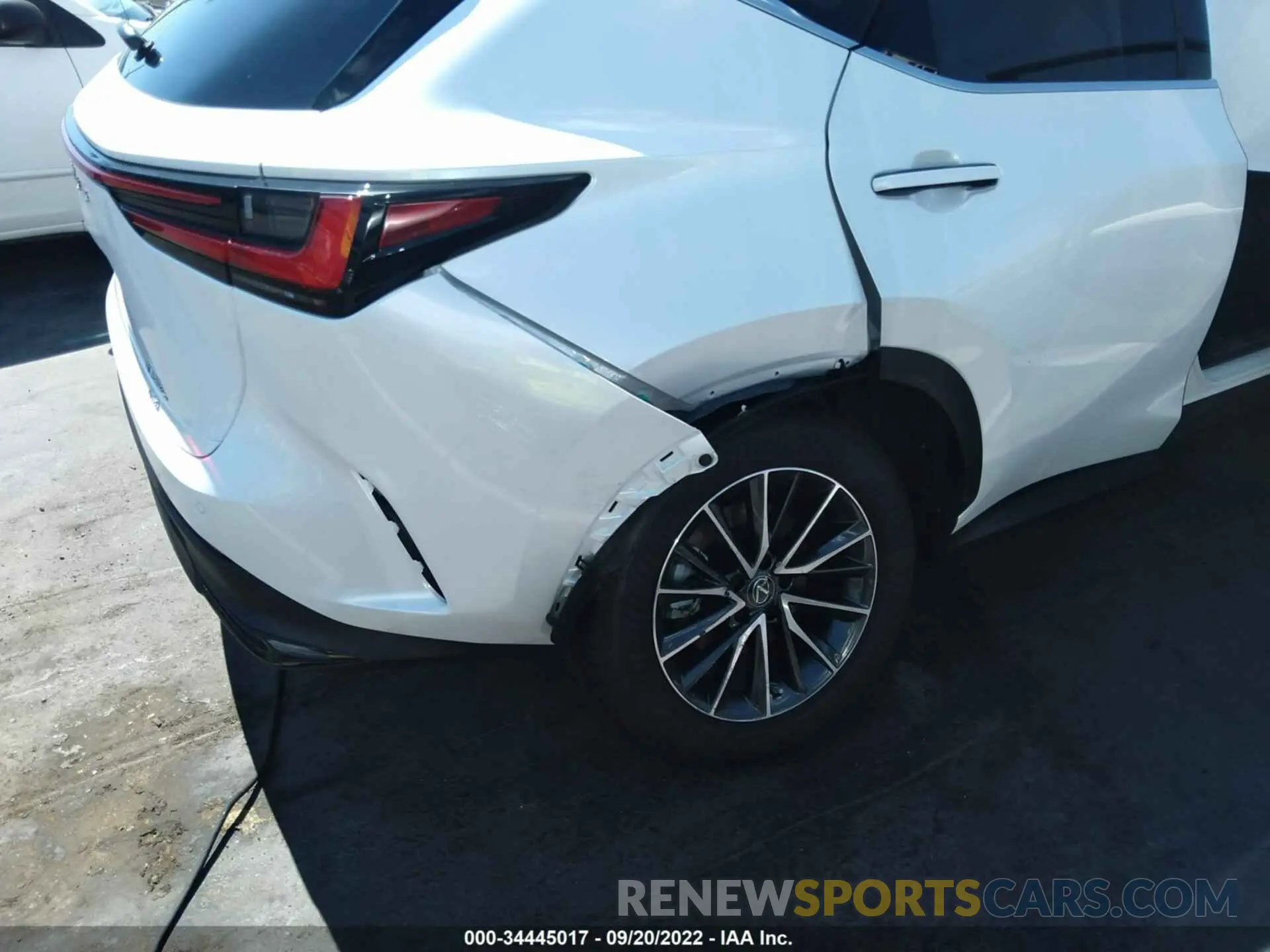 6 fotografías del automóvil dañado JTJGKCEZXN5001889 LEXUS NX 2022