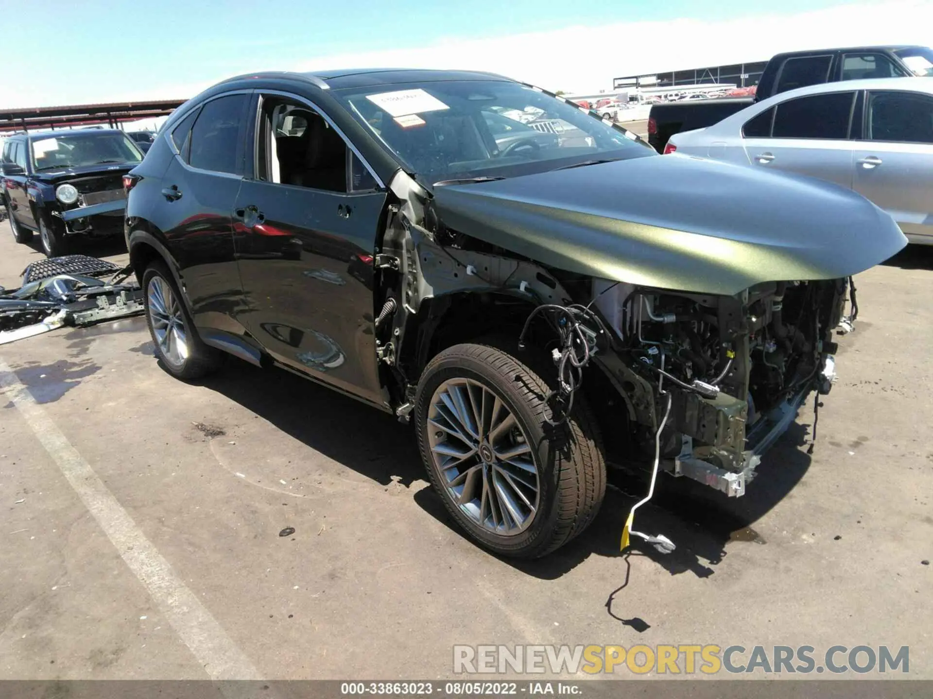 1 fotografías del automóvil dañado JTJHGCEZ1N2005370 LEXUS NX 2022