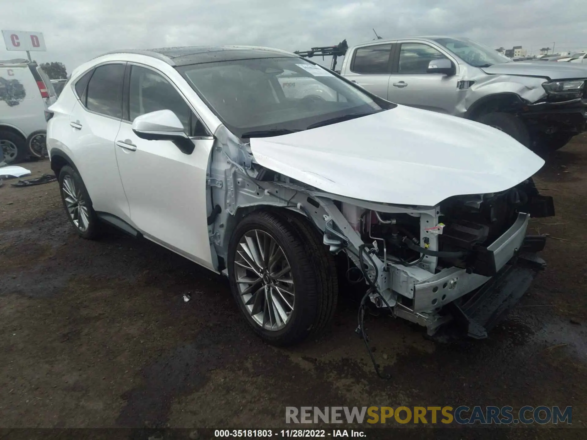 1 fotografías del automóvil dañado JTJHKCEZ0N2005388 LEXUS NX 2022