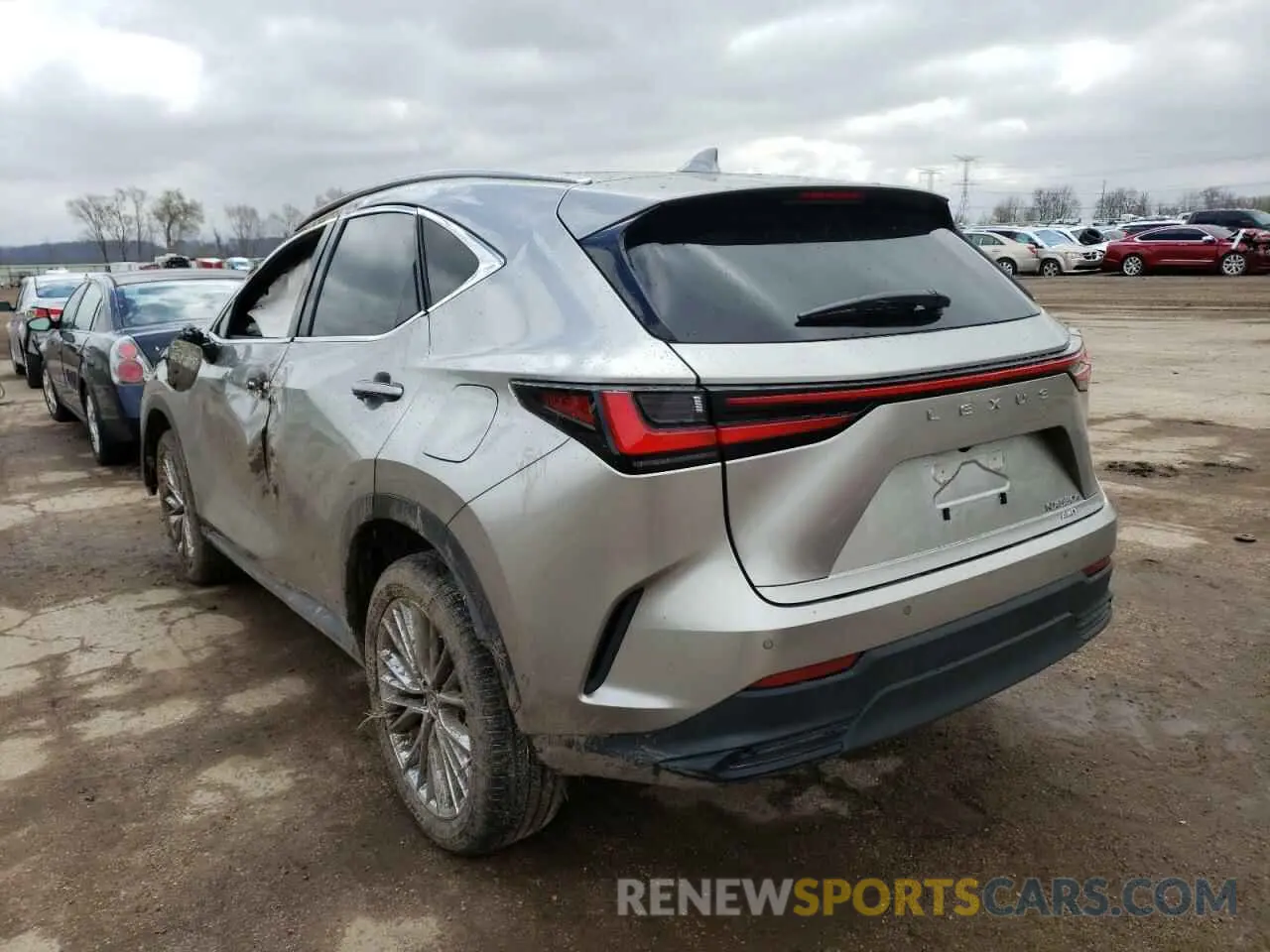 3 fotografías del automóvil dañado JTJHKCEZ5N5000377 LEXUS NX 2022