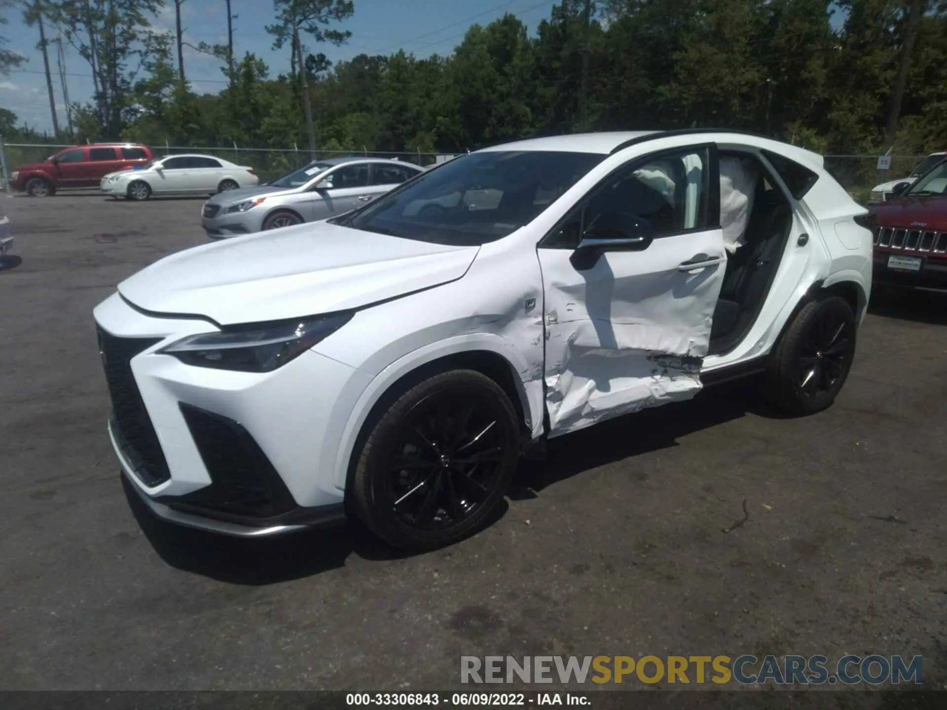 2 fotografías del automóvil dañado JTJKGCEZ6N2004012 LEXUS NX 2022